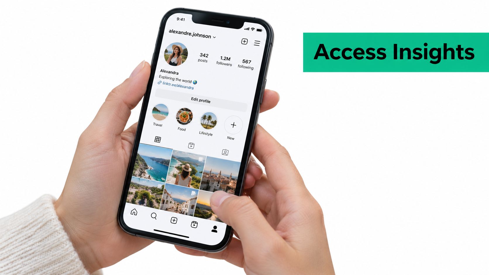 Screenshot from https://example.com/instagram-insights-mobile-dashboard.png