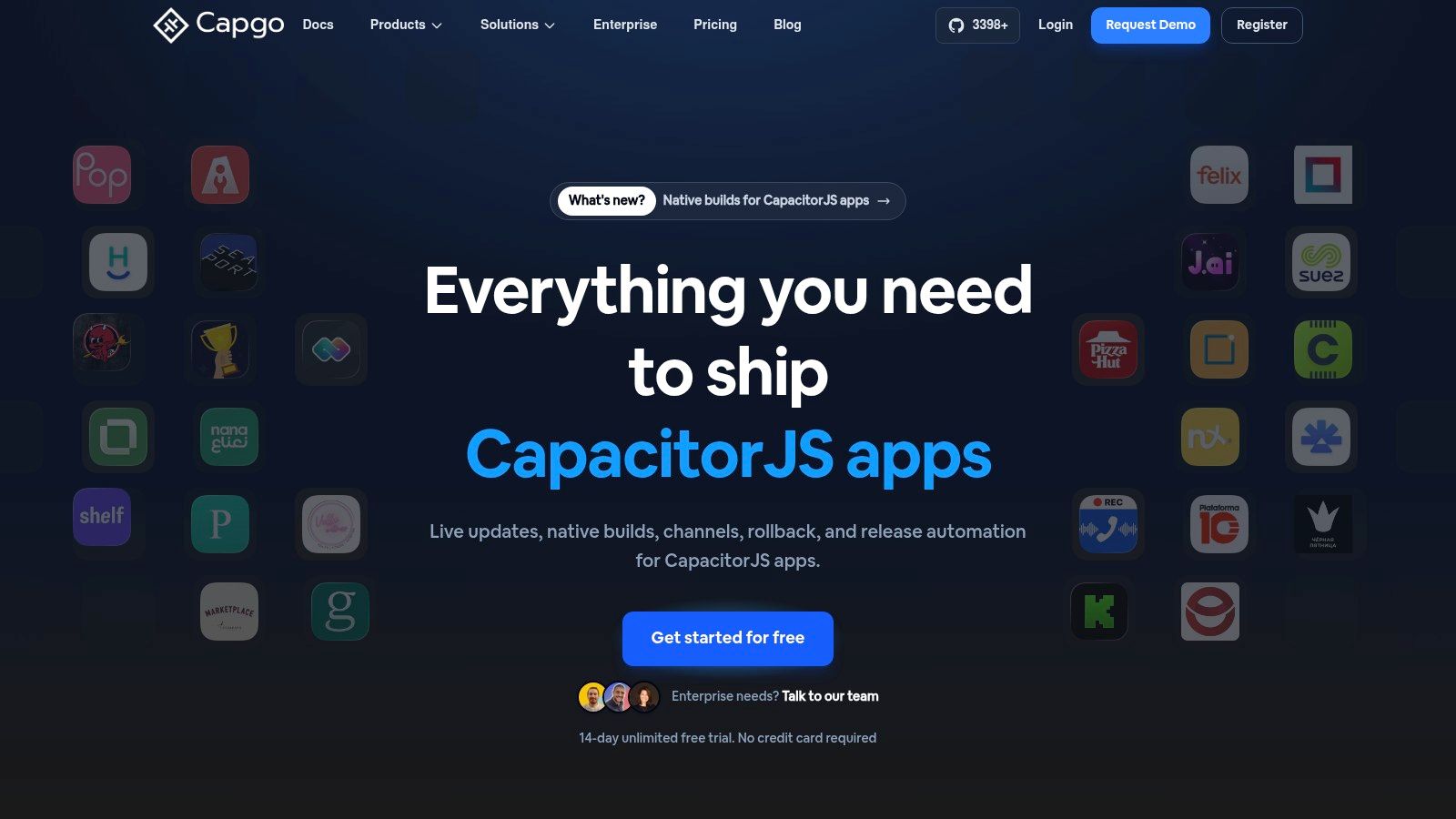 Screenshot from https://capgo.app