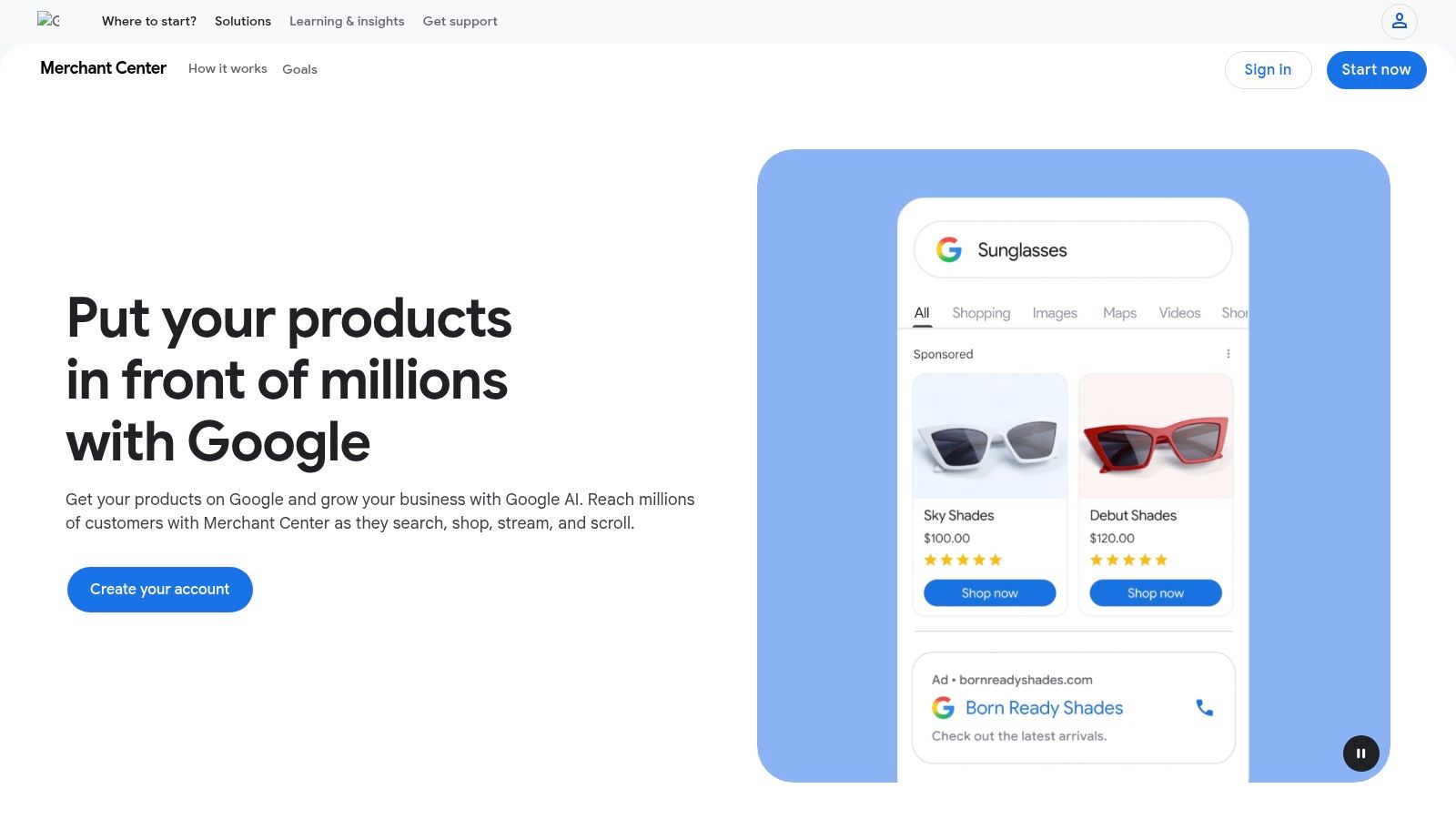 Google Merchant Center – Free Product Listings (Surfaces across Google)