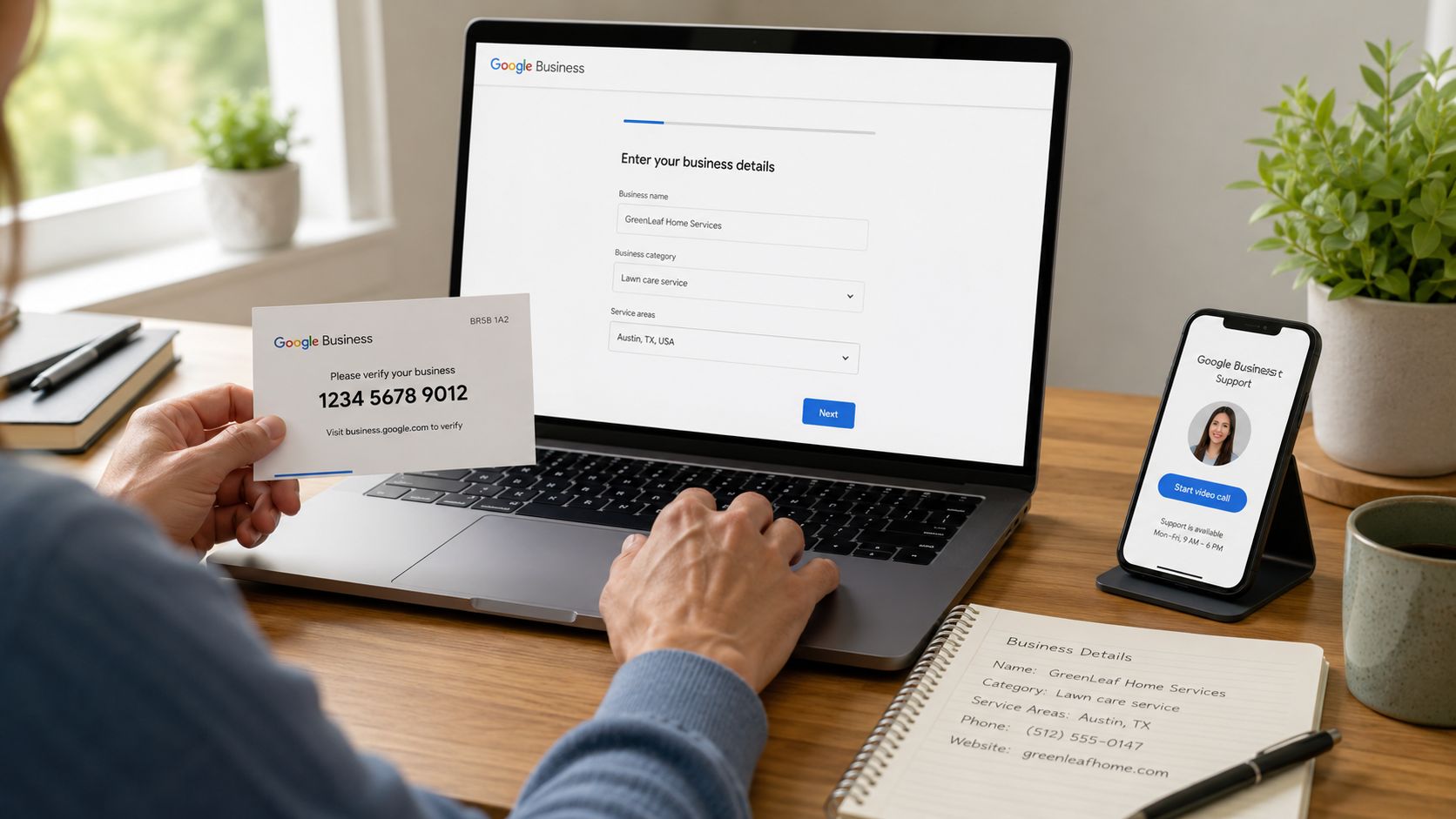 Screenshot from https://business.google.com/create