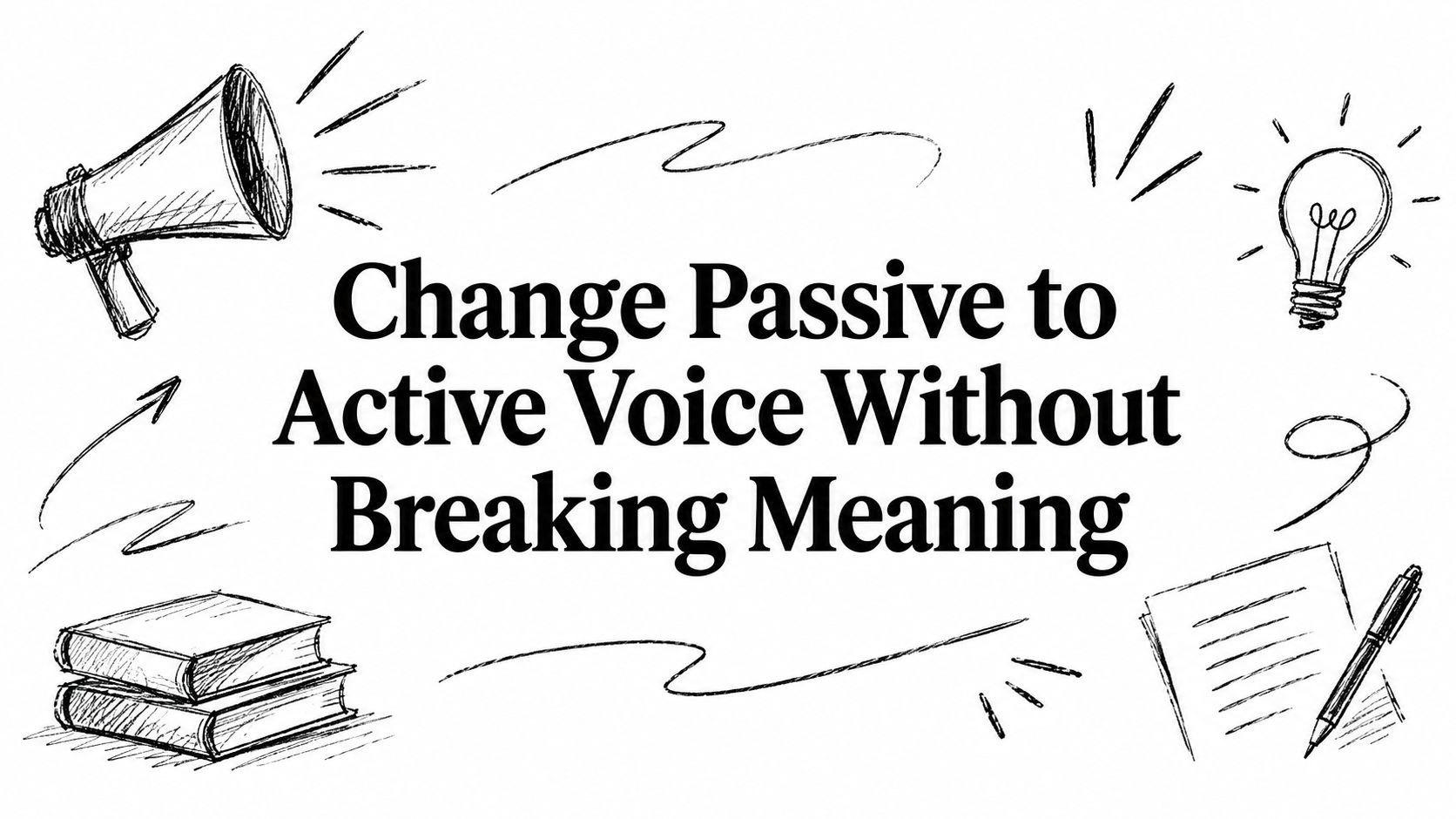 Change Passive to Active Voice Without Breaking Meaning