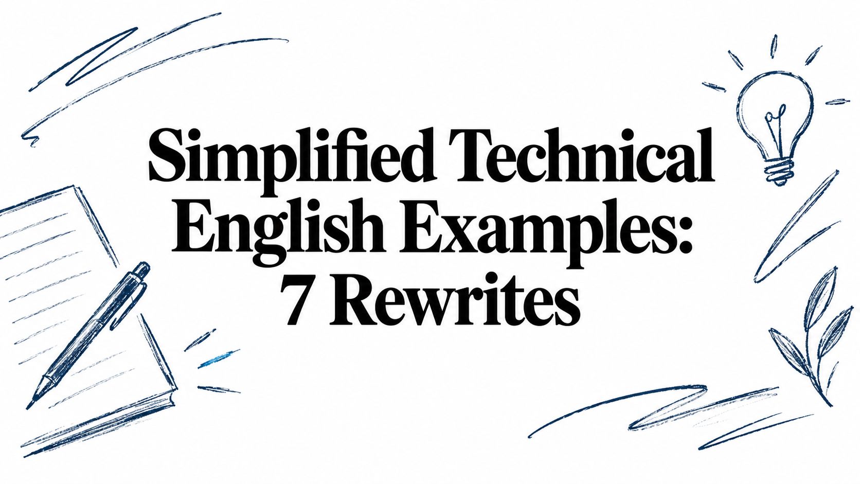 Simplified Technical English Examples: 7 Rewrites
