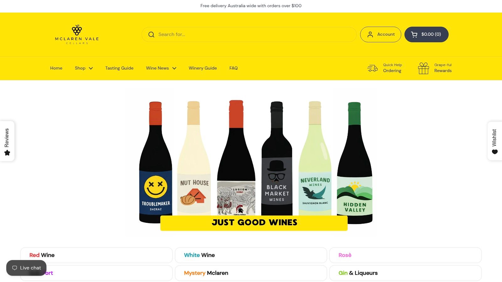 Screenshot from https://www.mclarenvalecellars.com