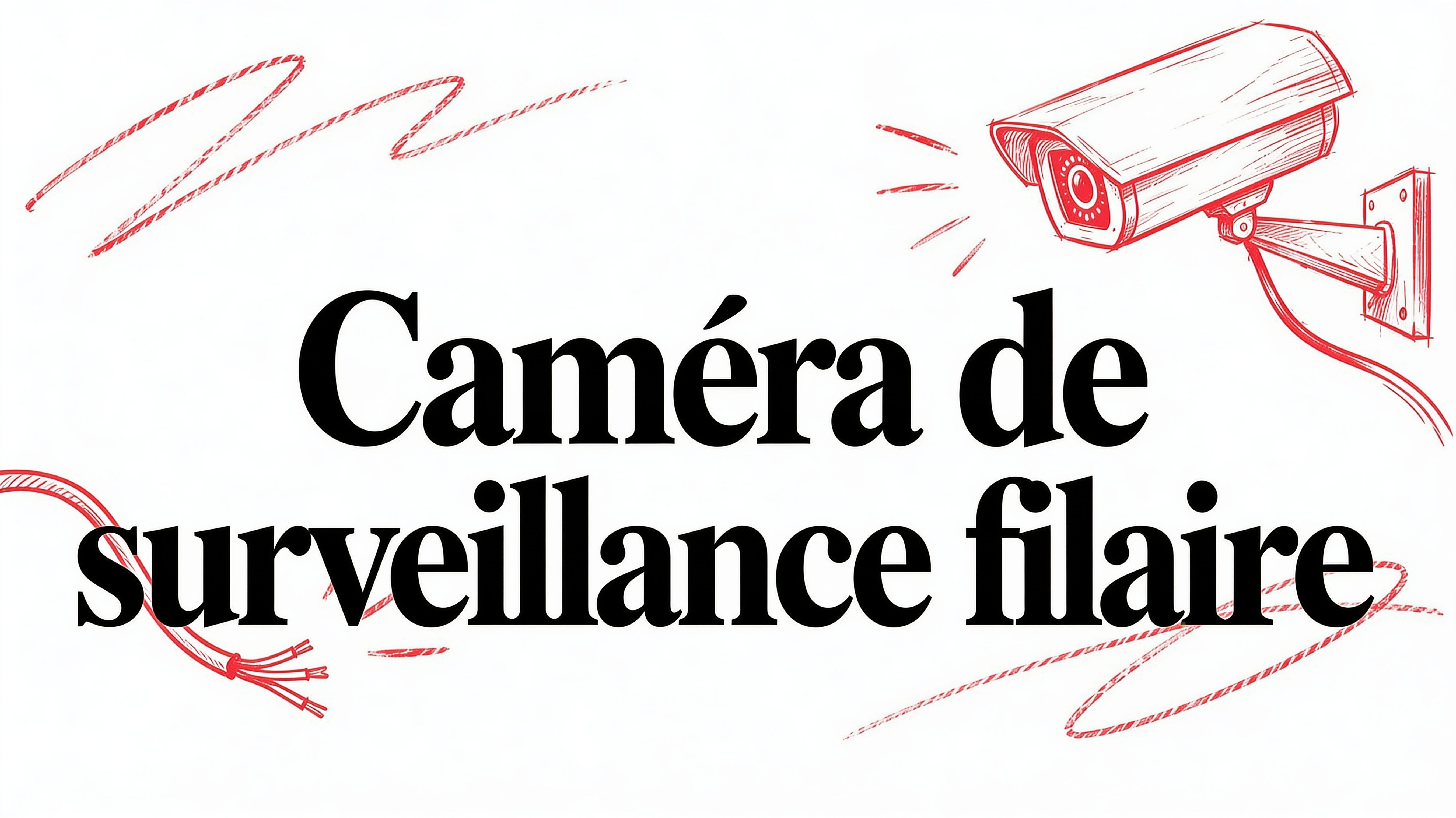 Camera de surveillance filaire