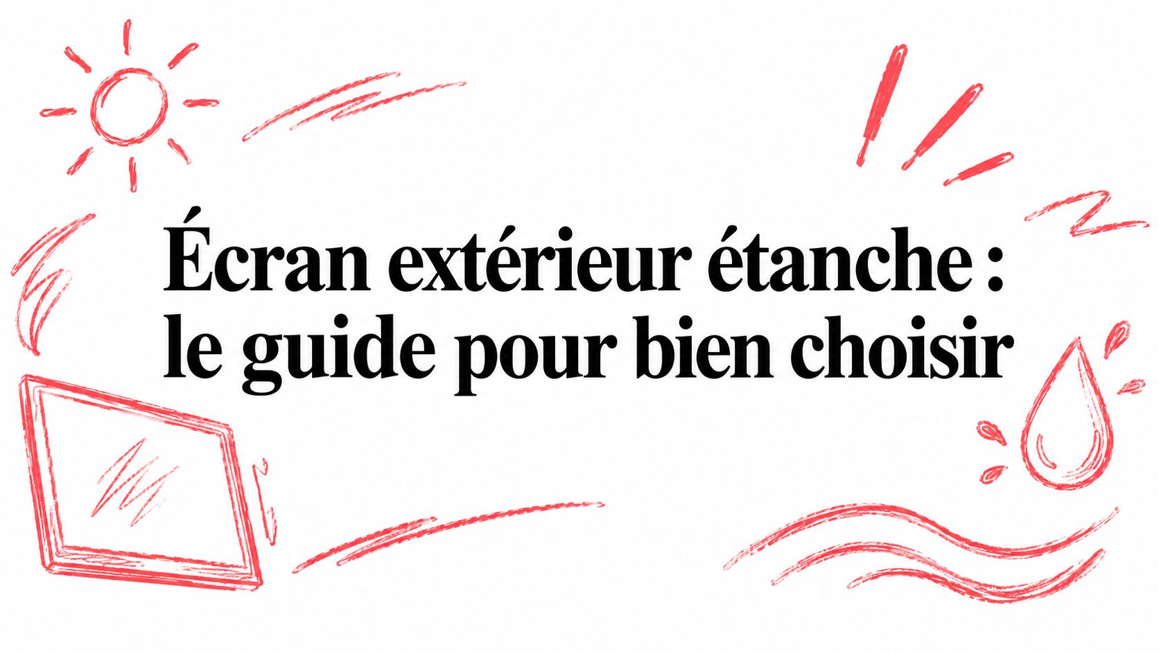 Écran extérieur étanche : le guide pour bien choisir
