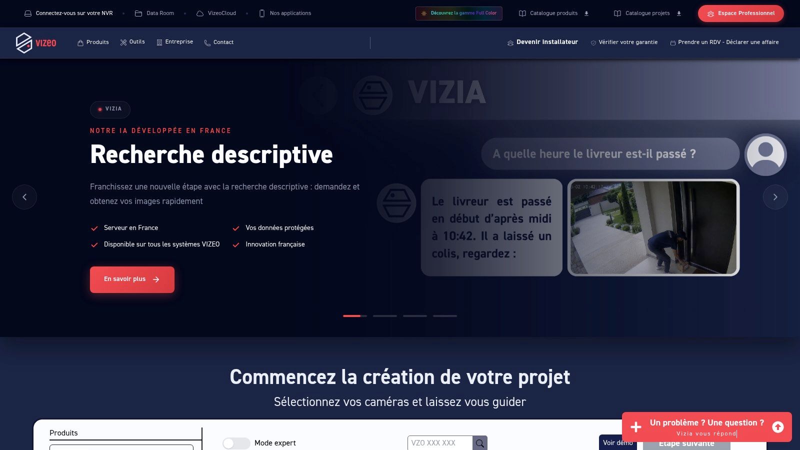 Screenshot from https://vizeo.eu