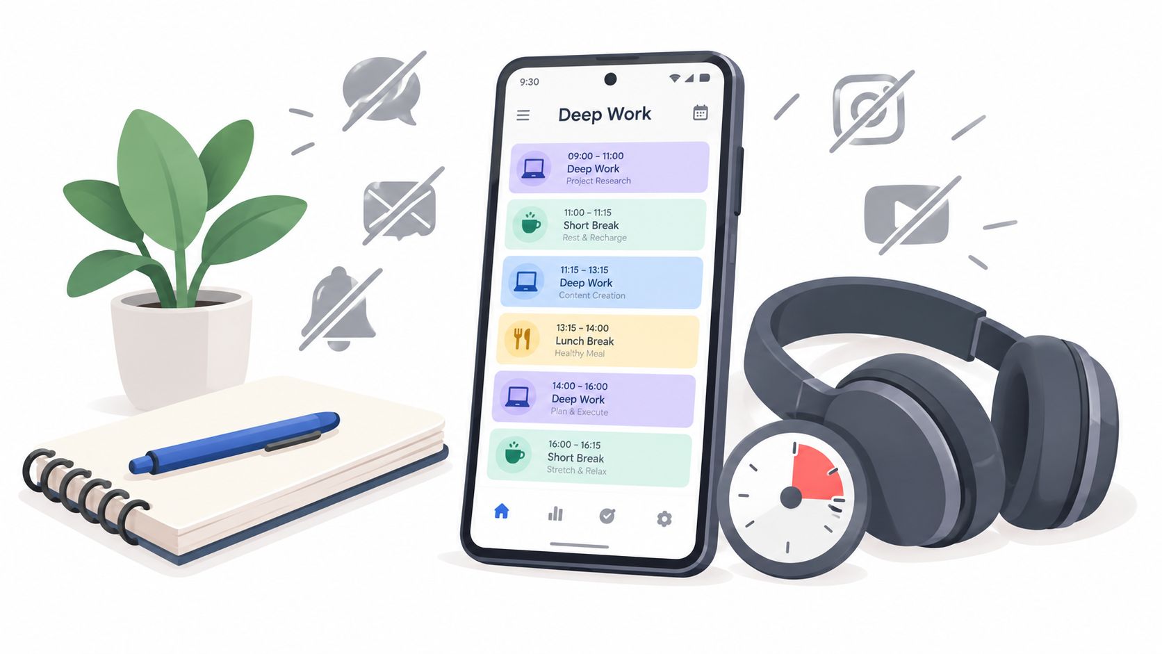 Deep Work Schedule: A Practical Android Setup
