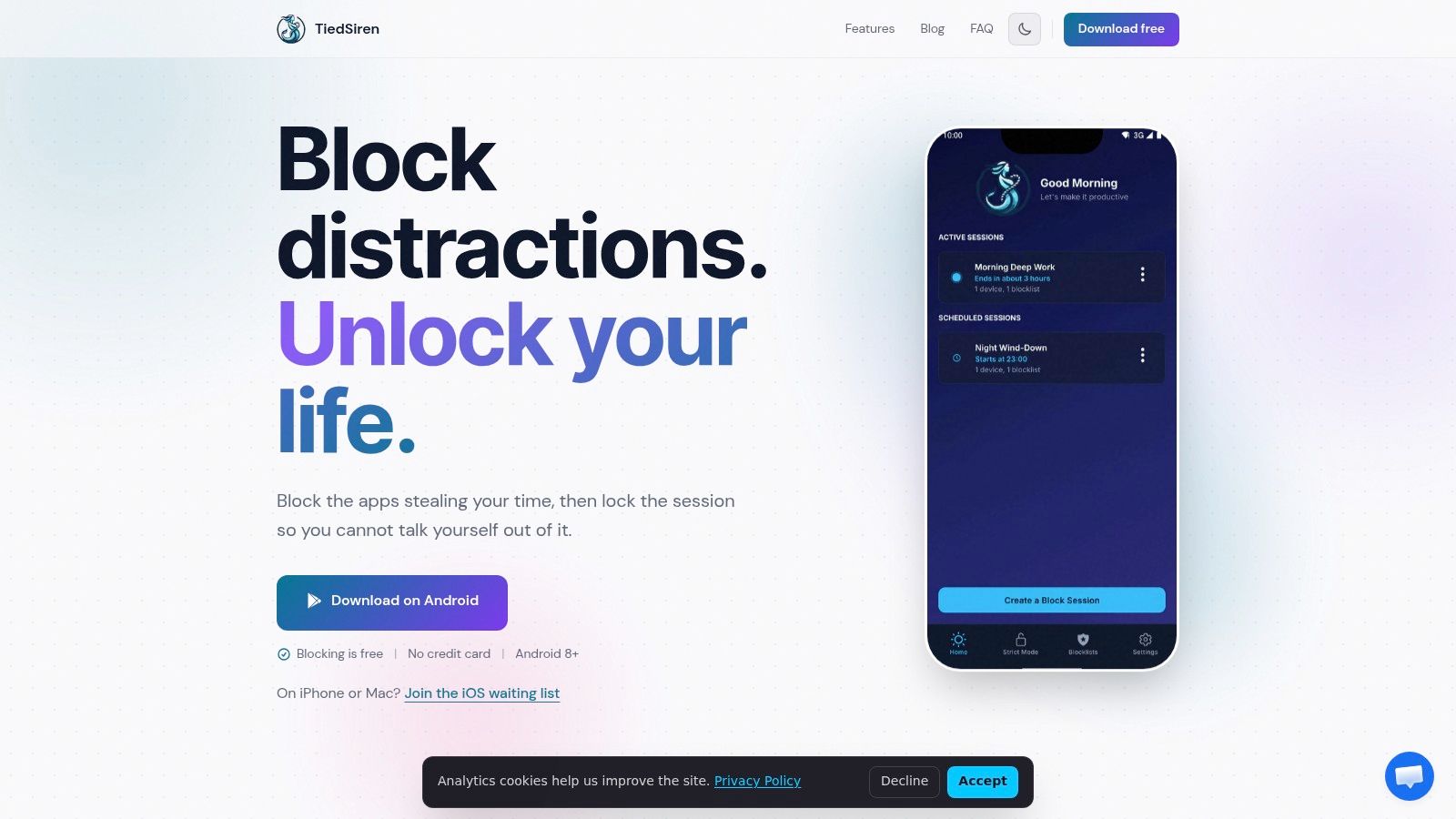 Screenshot from https://tiedsiren.com