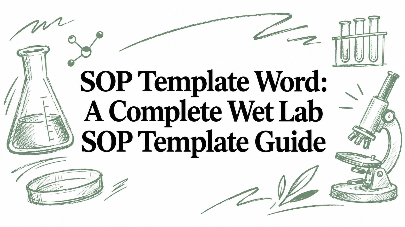 SOP Template Word: A Complete Wet Lab SOP Template Guide