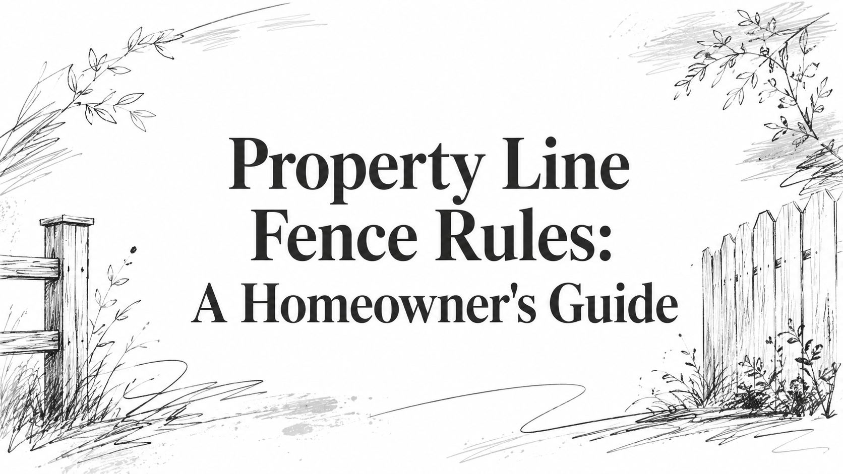 Property Line Fence Rules: A Homeowner's Guide