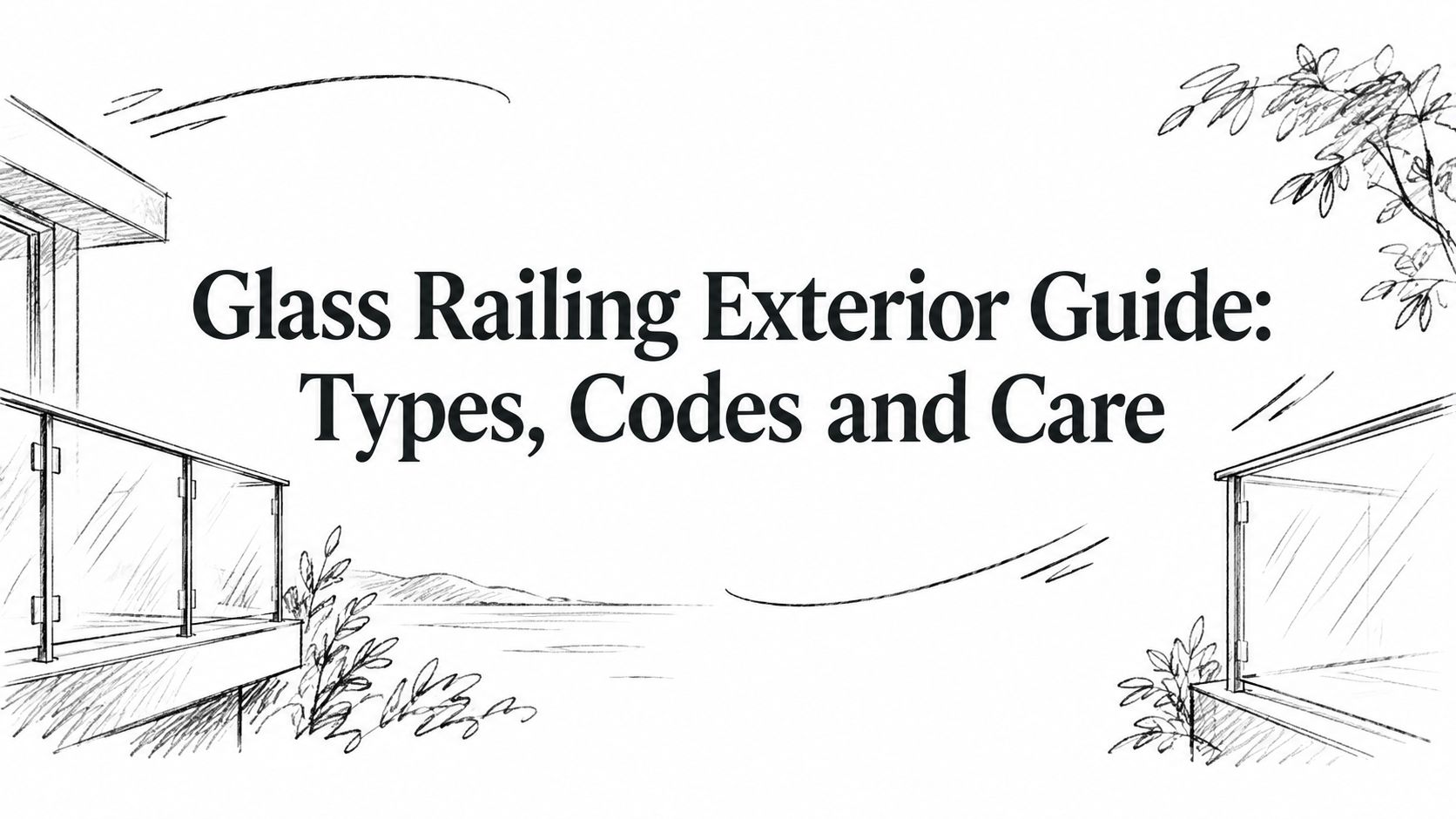 Glass Railing Exterior Guide: Types, Codes and Care