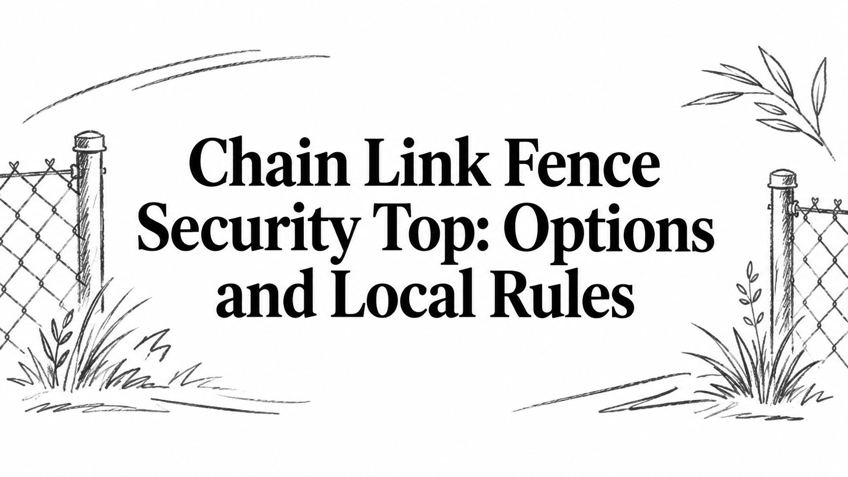 Chain Link Fence Security Top: Options and Local Rules
