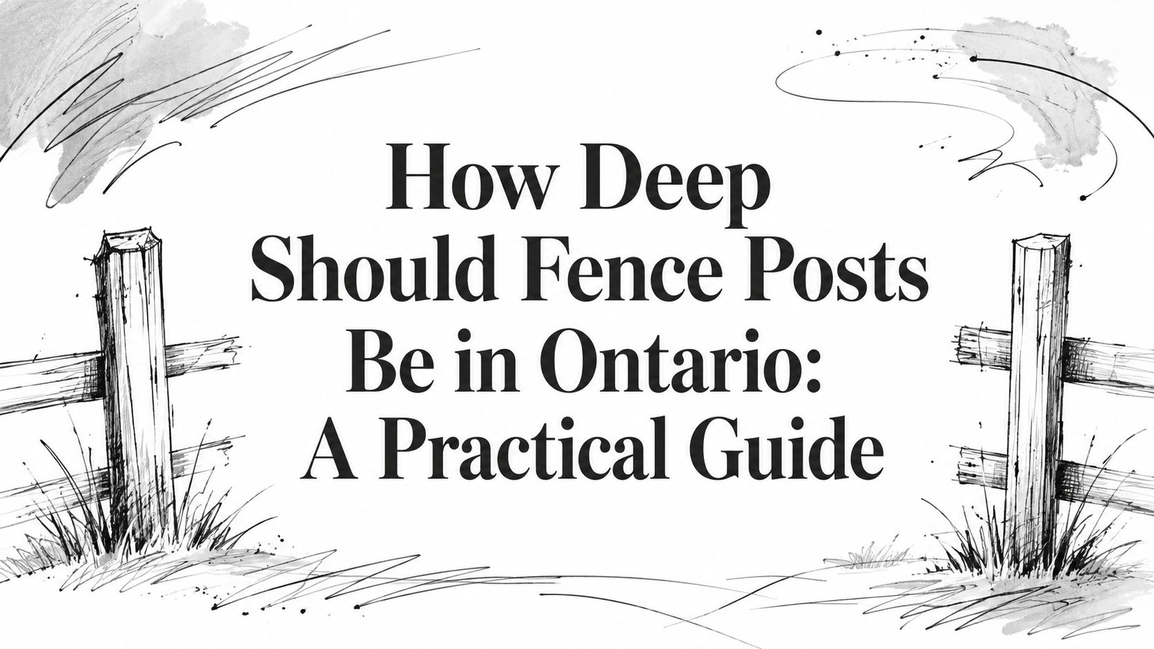 How Deep Should Fence Posts Be in Ontario: A Practical Guide