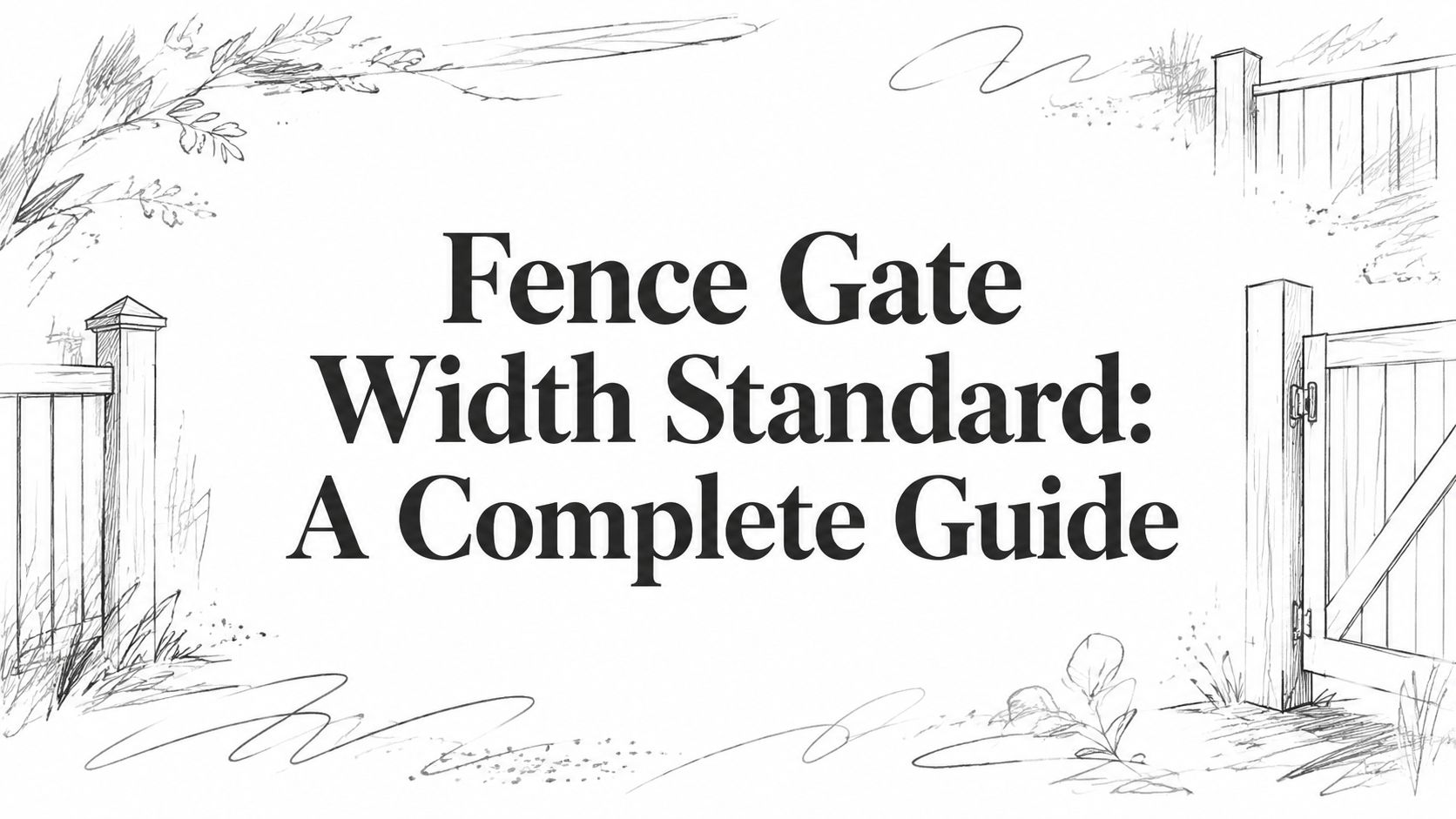 Fence Gate Width Standard: A Complete Guide