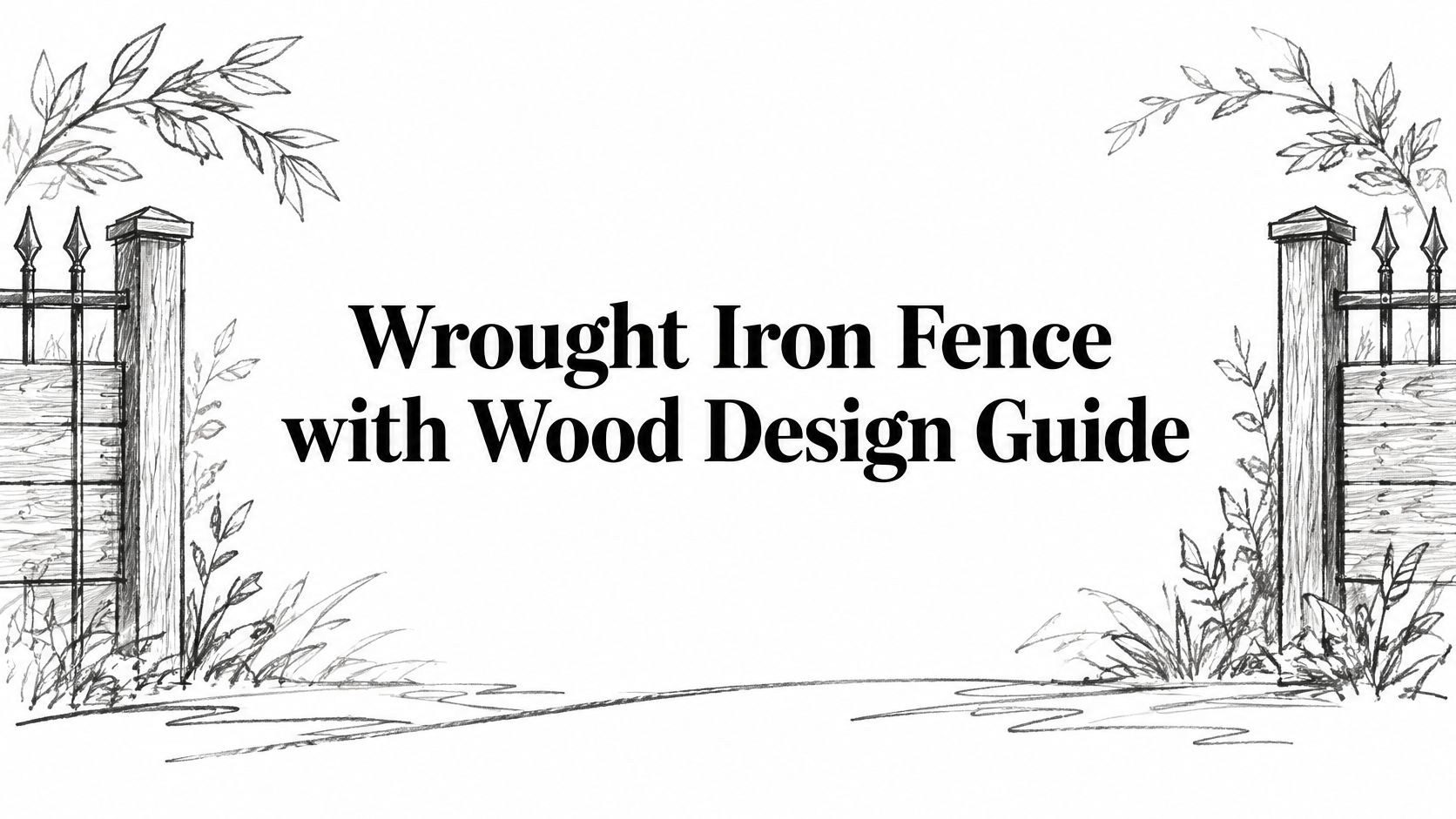 Wrought Iron Fence with Wood Design Guide