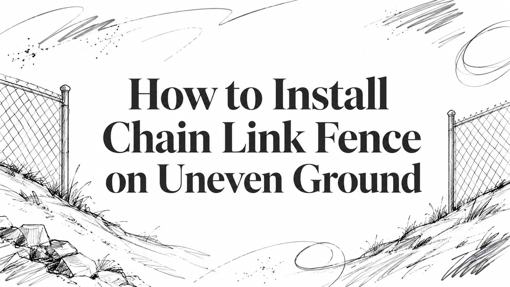 How to Install Chain Link Fence on Uneven Ground