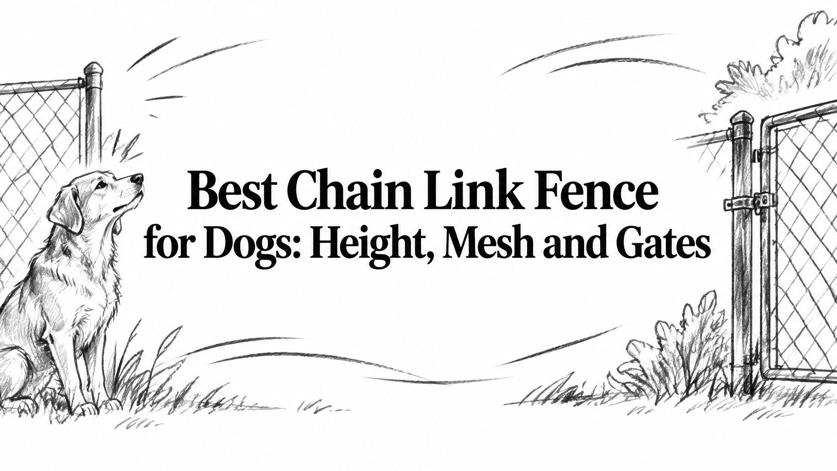 Best Chain Link Fence for Dogs: Height, Mesh and Gates