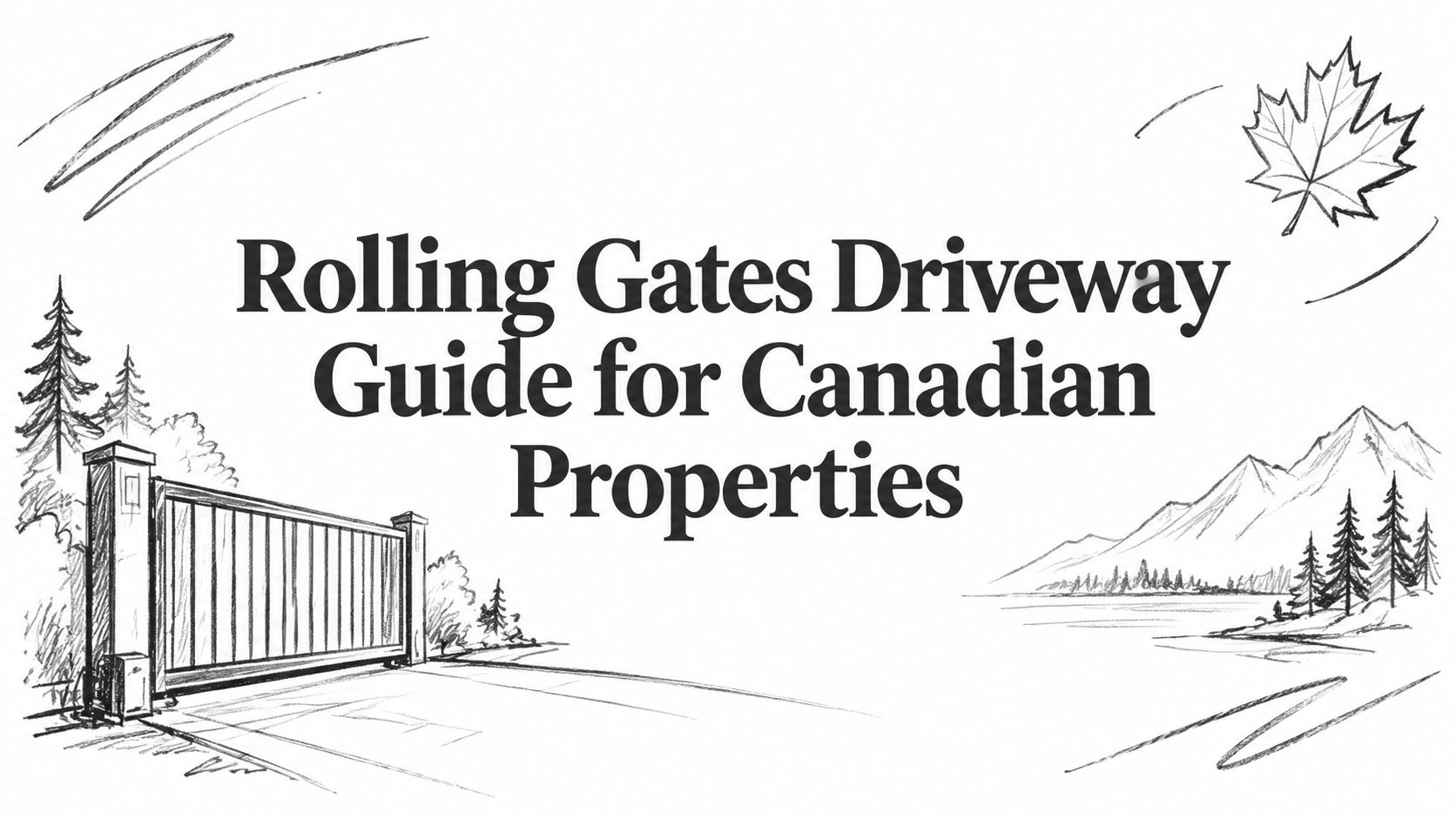 Rolling Gates Driveway Guide for Canadian Properties
