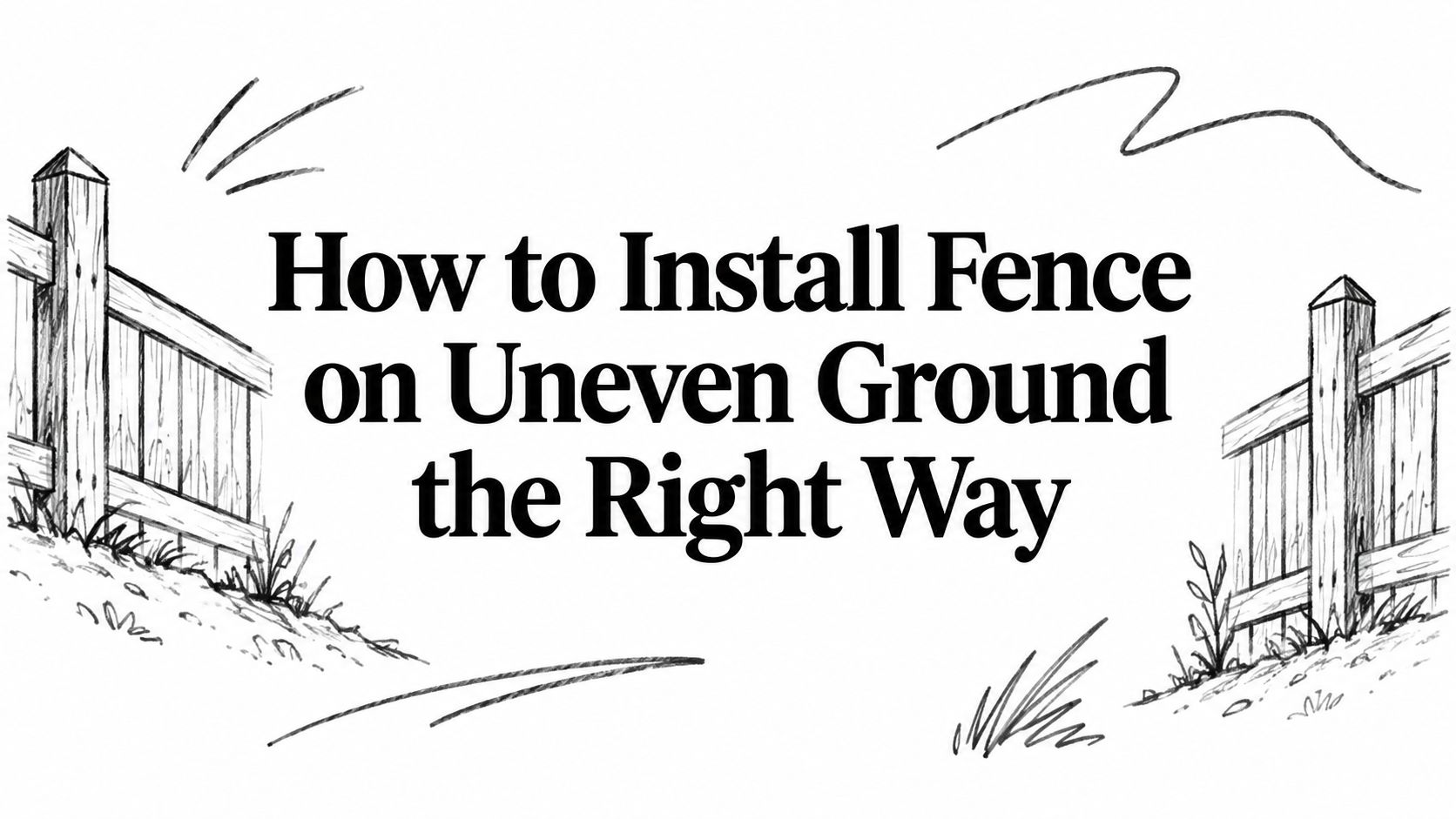 How to Install Fence on Uneven Ground the Right Way