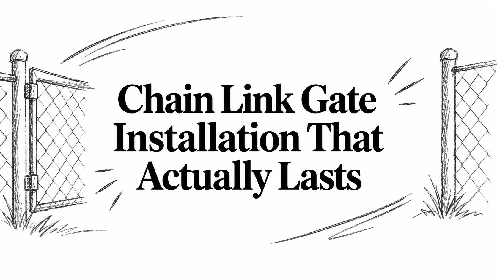 Chain Link Gate Installation That Actually Lasts
