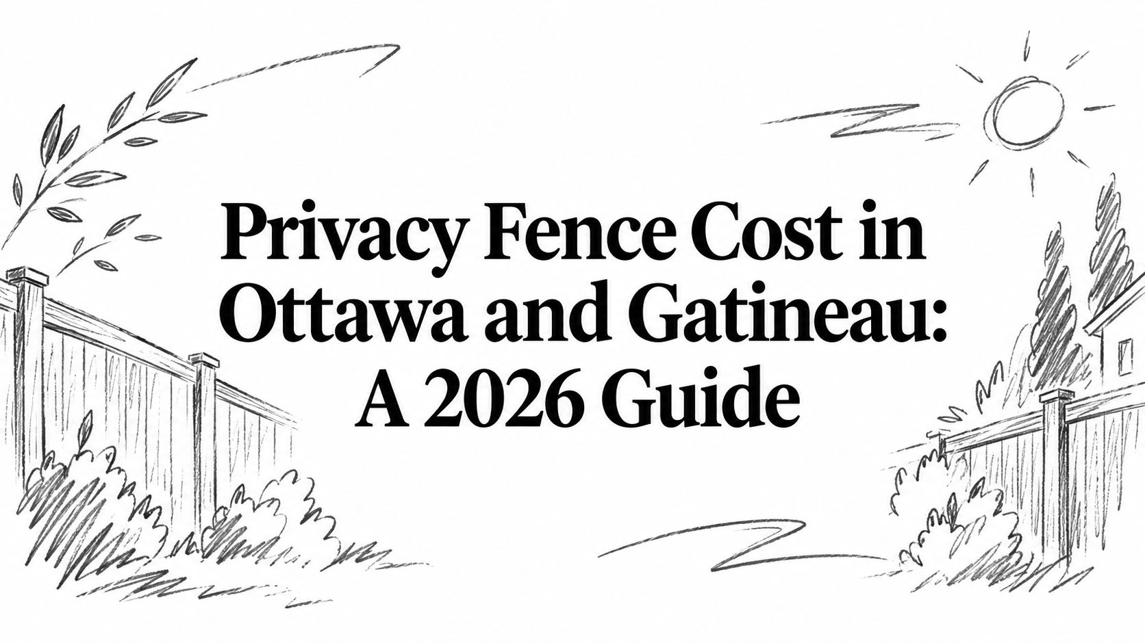 Privacy Fence Cost in Ottawa and Gatineau: A 2026 Guide