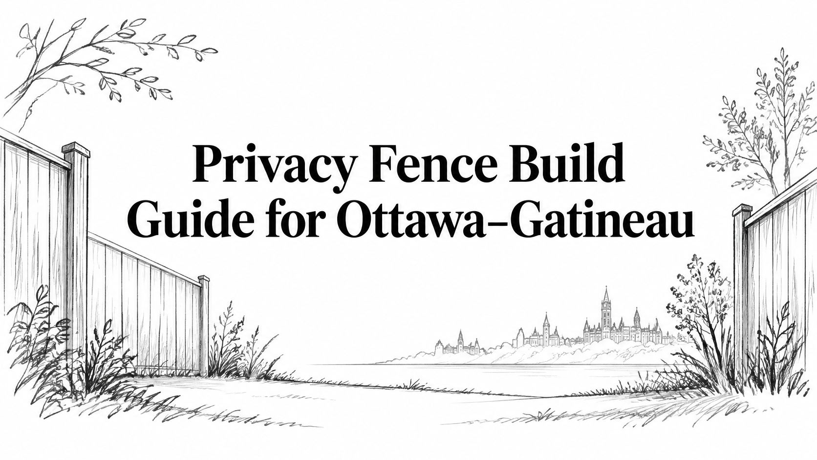 Privacy Fence Build Guide for Ottawa–Gatineau