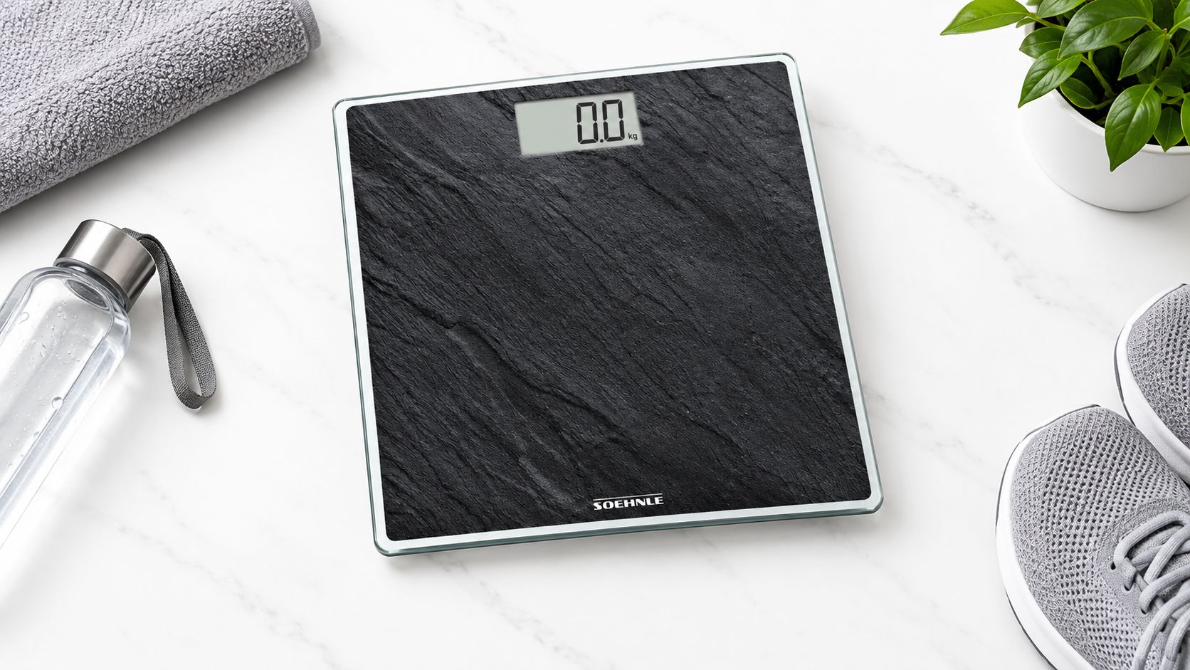Soehnle Bathroom Scales Style Sense Compact 300 Slate