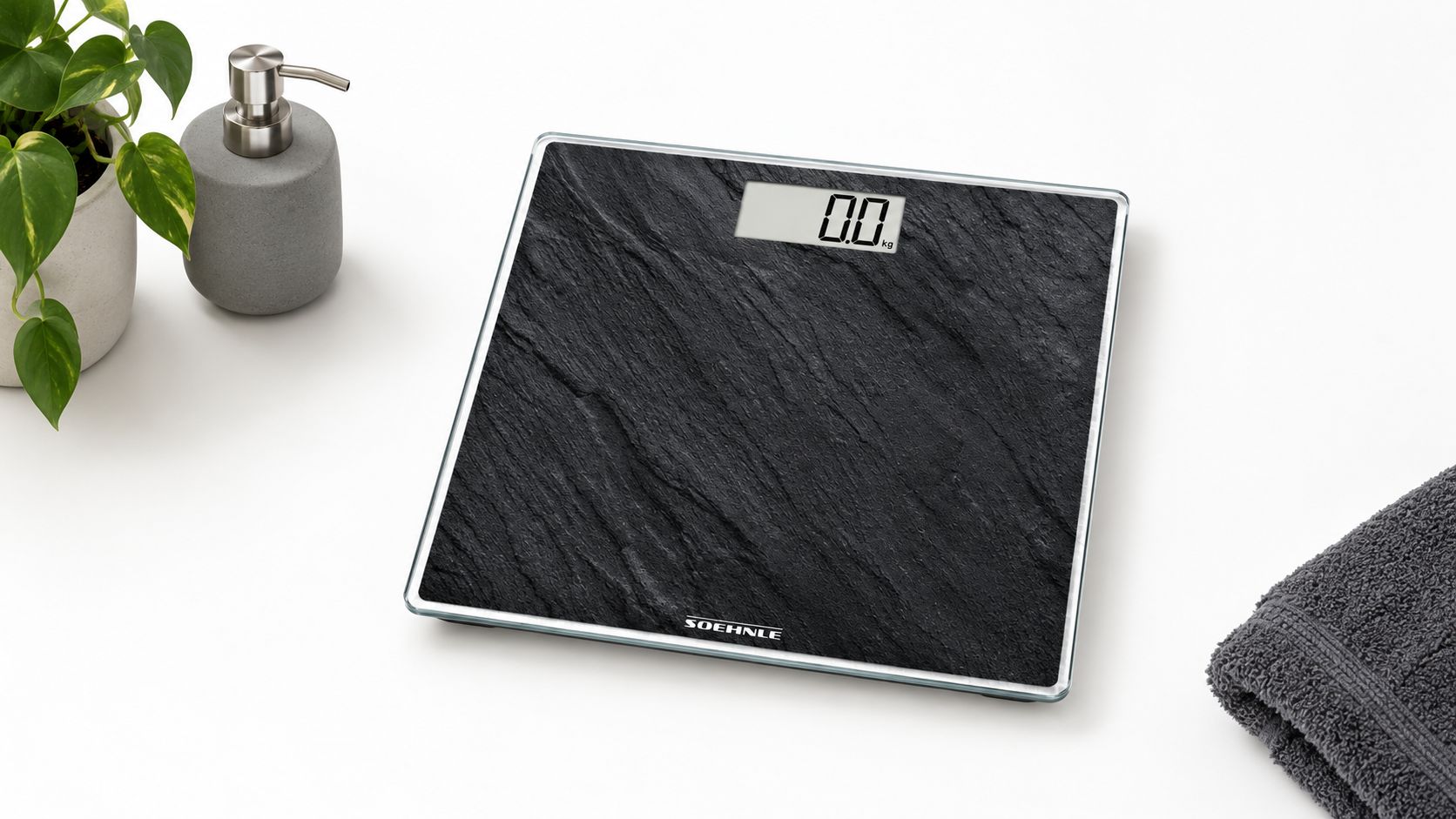 Soehnle Bathroom Scales Style Sense Compact 300 Slate