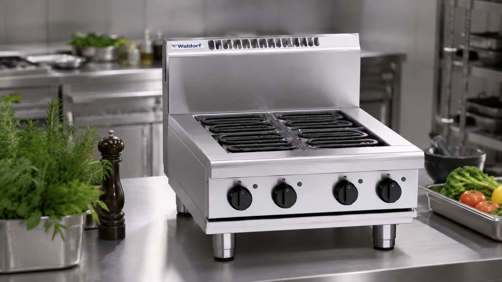 Waldorf 800 Series RN8400E-B - 600mm Electric Cooktop Bench Model