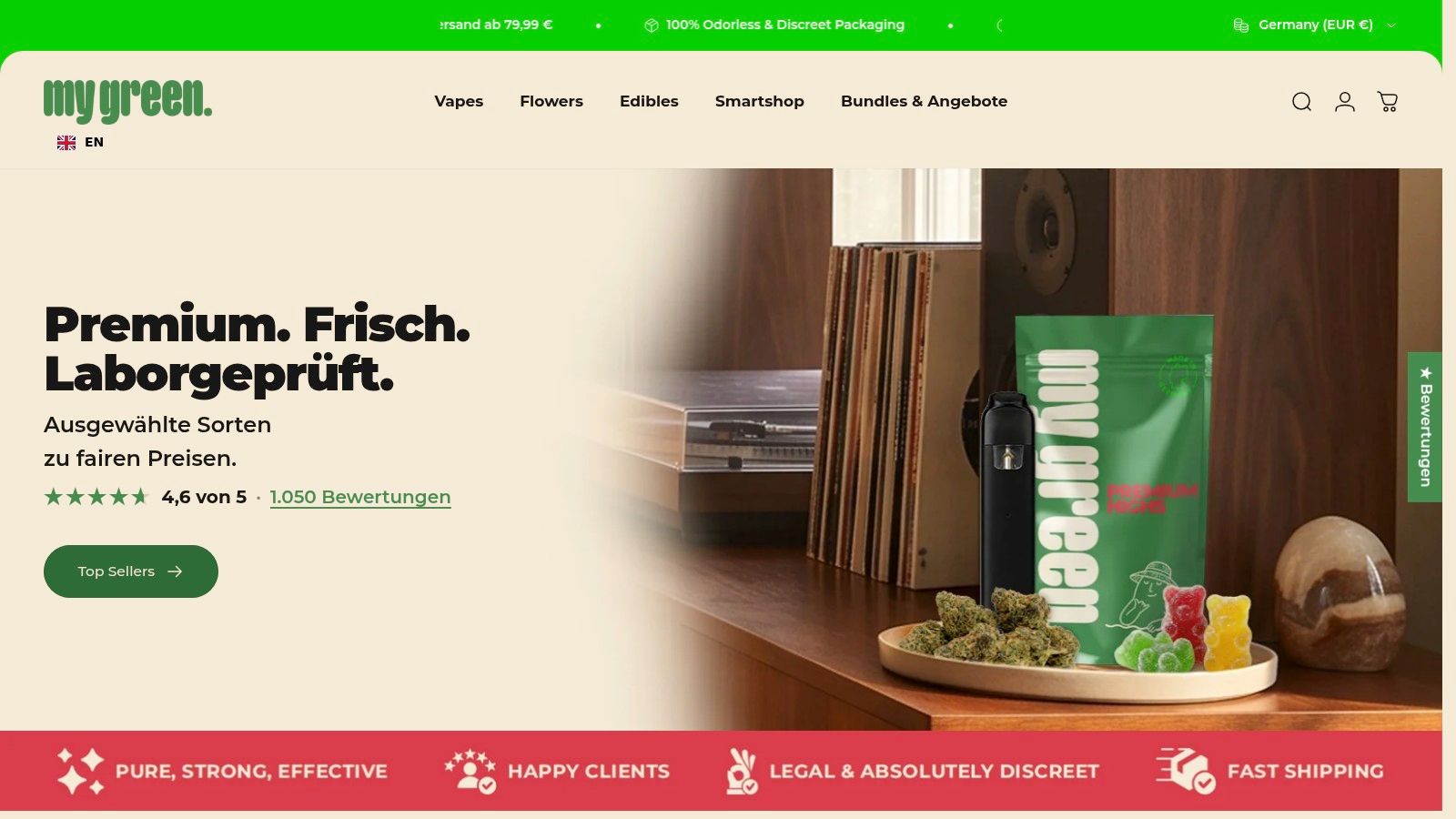 Screenshot from https://shopmygreen.com