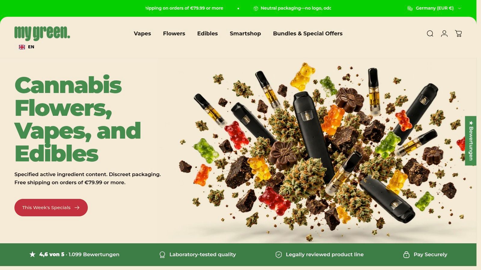 Screenshot from https://shopmygreen.com