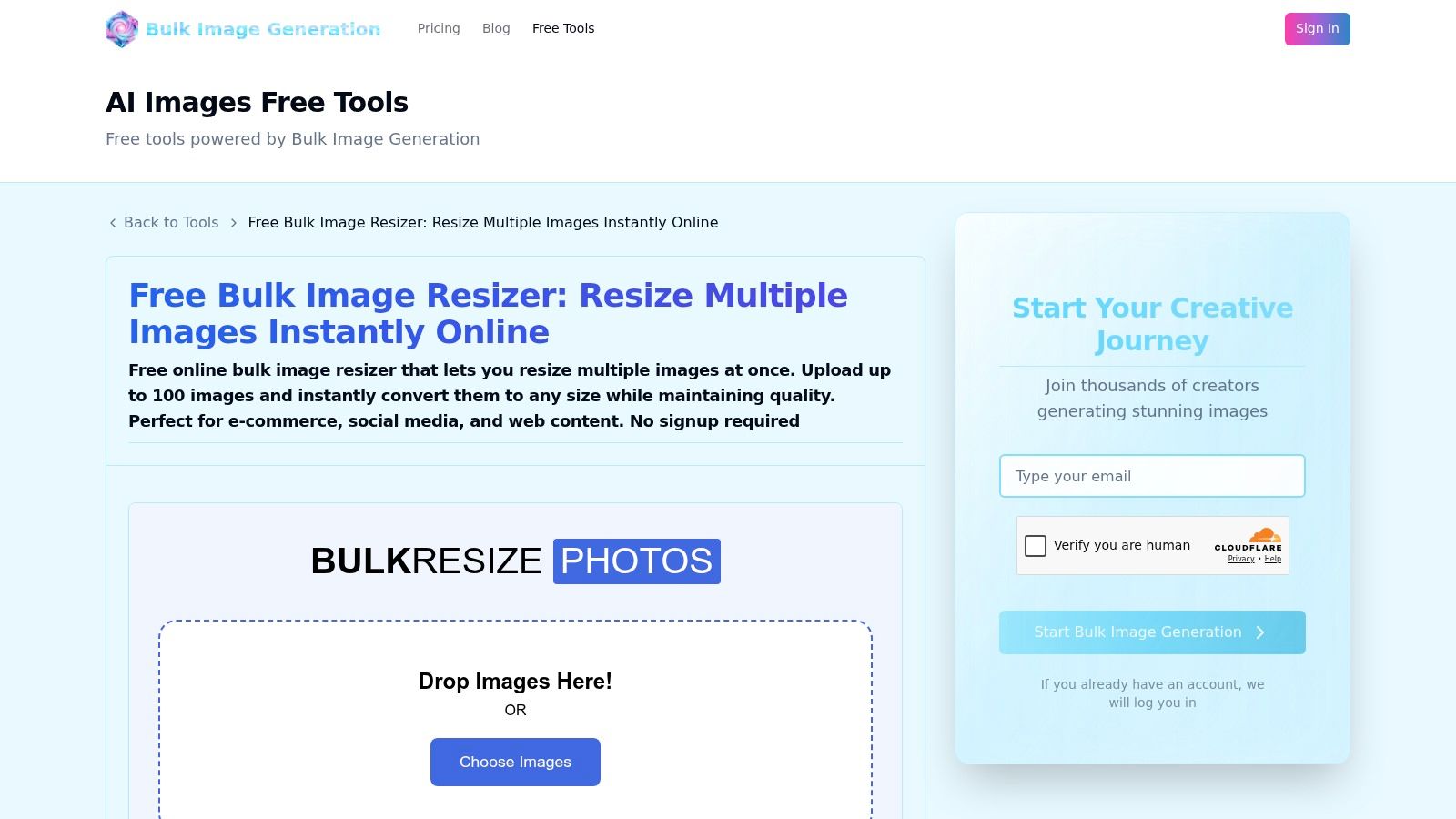 Bulk Image Resizer for Windows