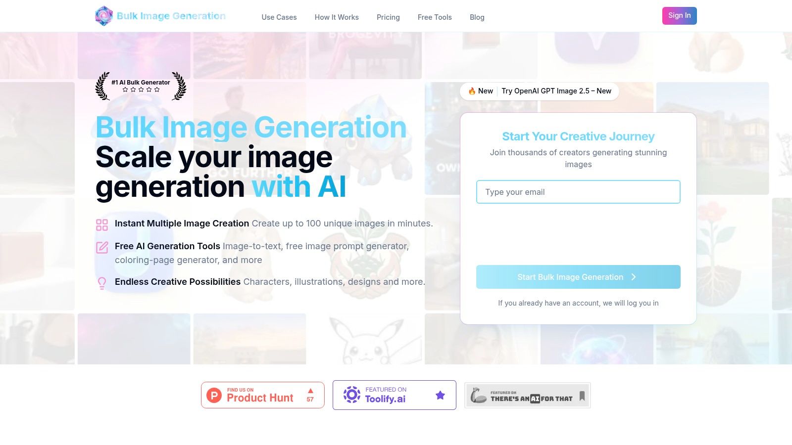 Bulk Image Generation