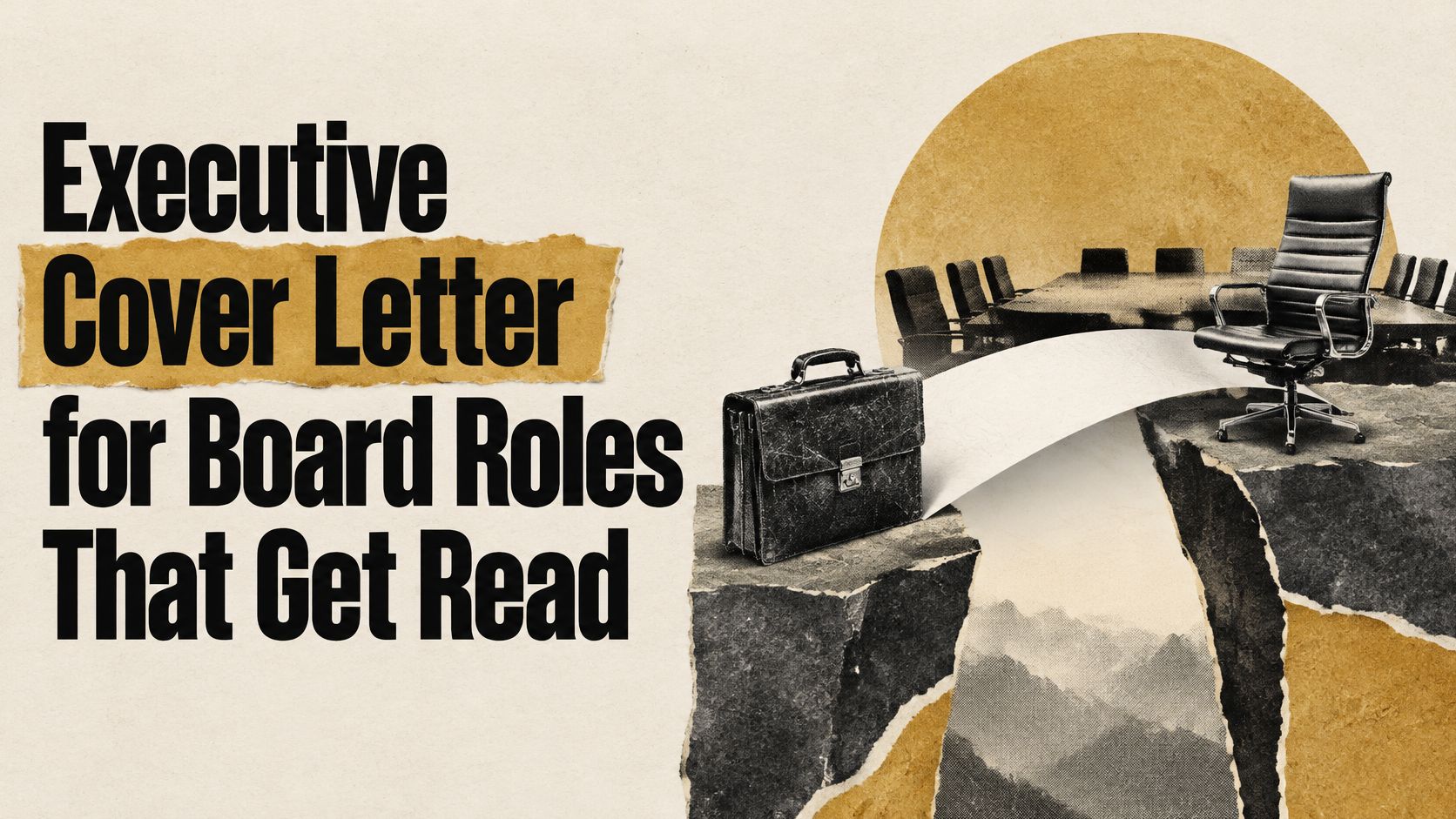 Executive Cover Letter for Board Roles That Get Read