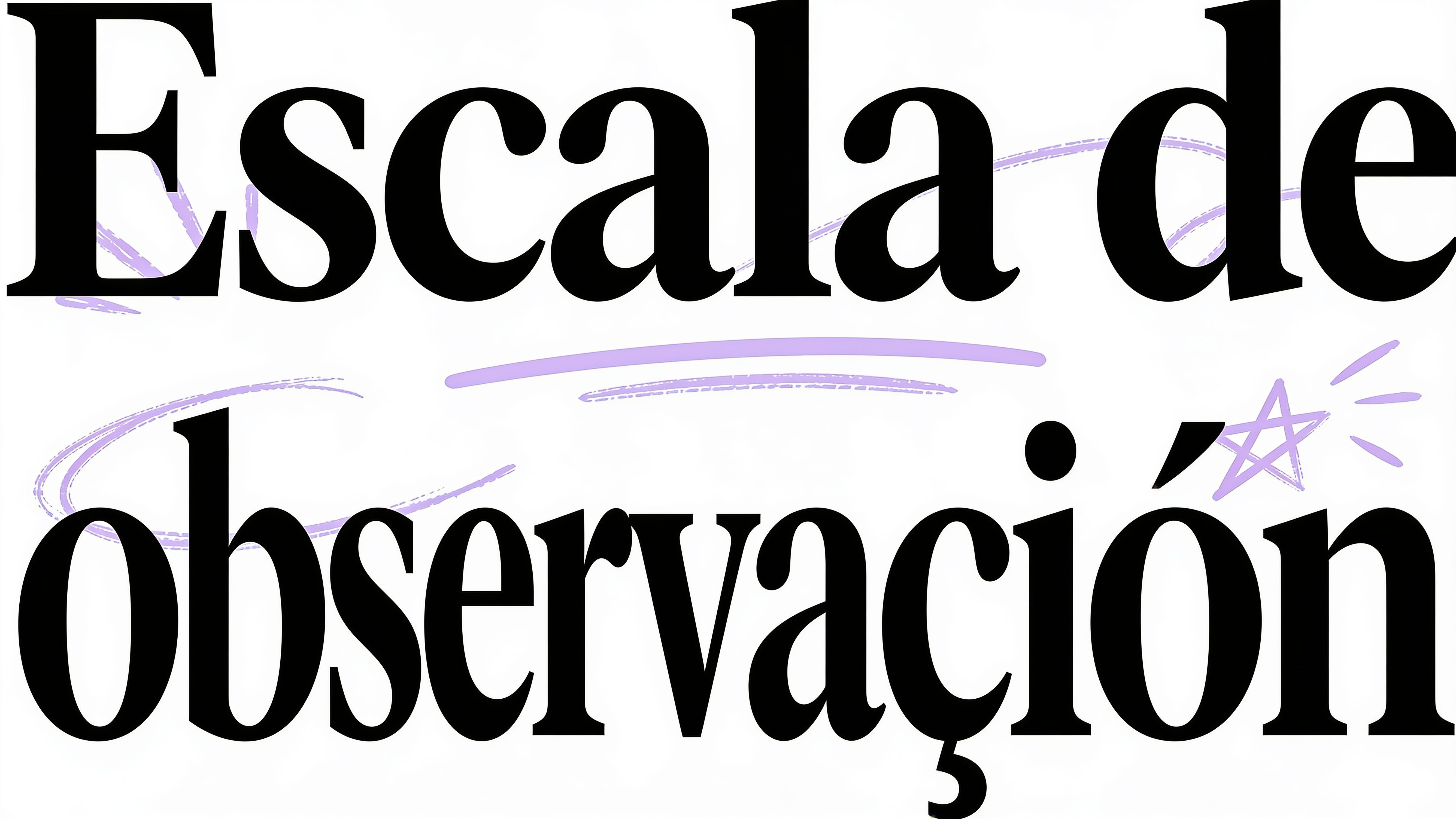 Escala de observacion