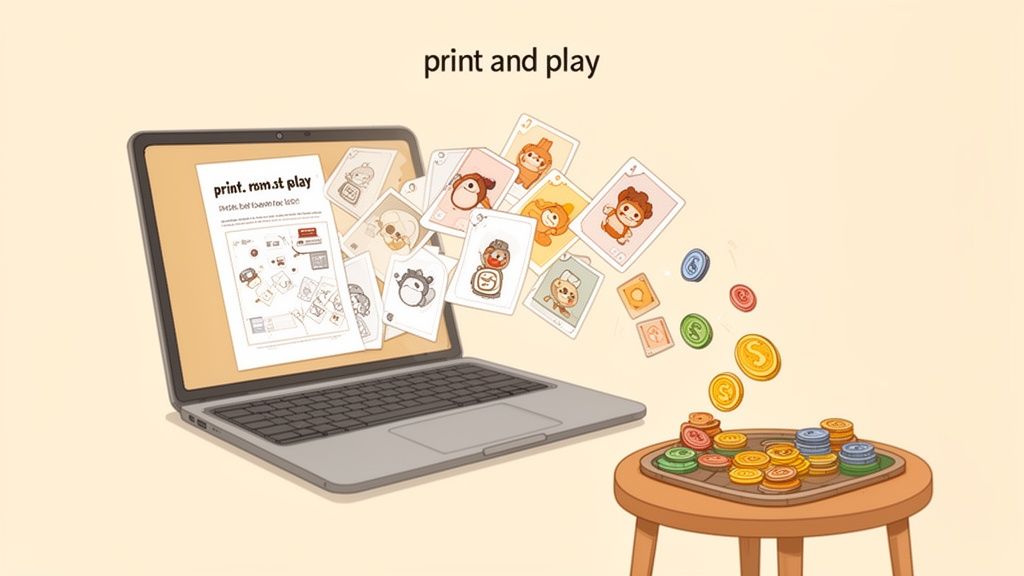 Play Computer Printable Printable Games: Endless Fun & Creativity at Home - TerraClash™