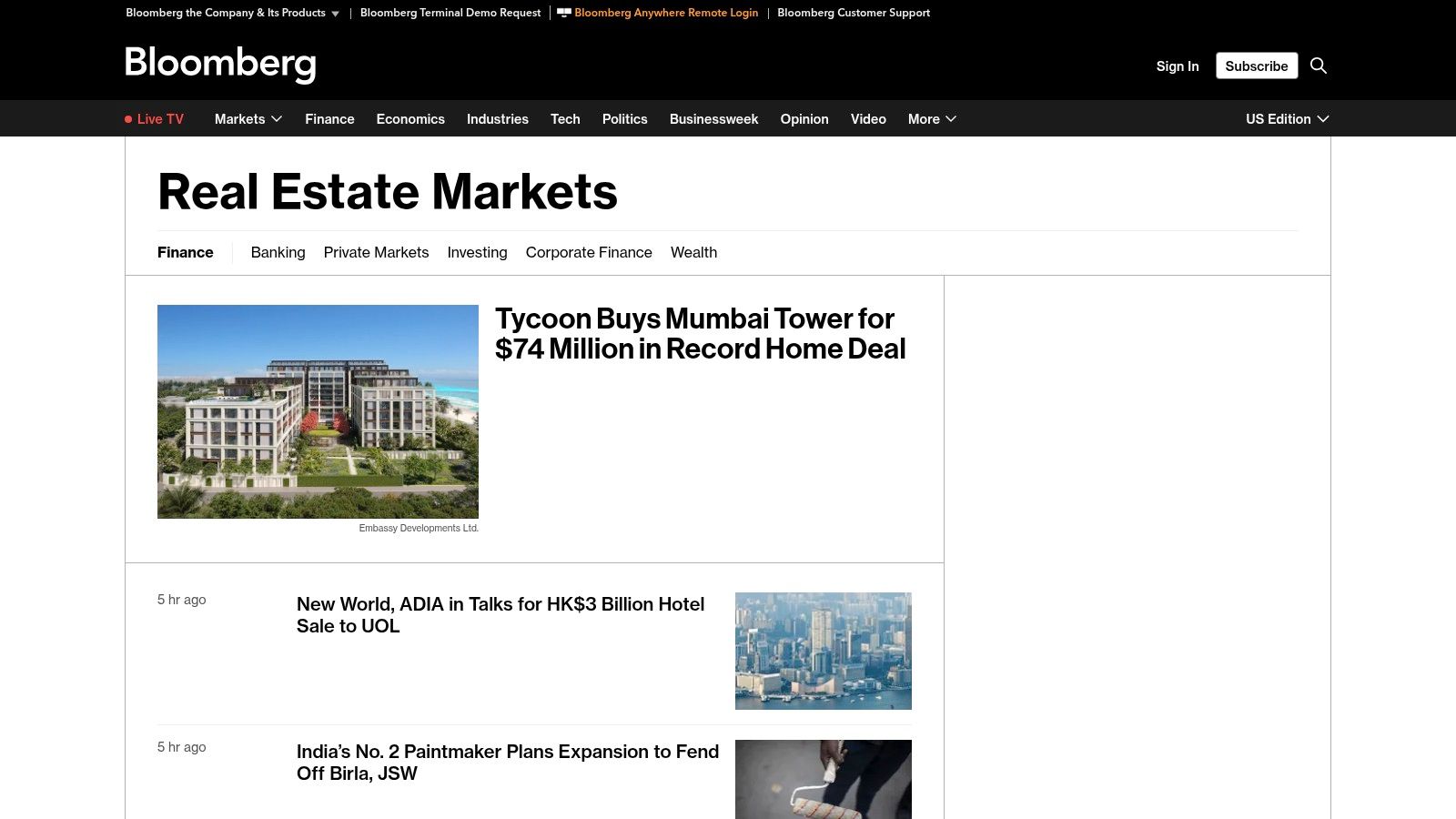 Bloomberg Real Estate