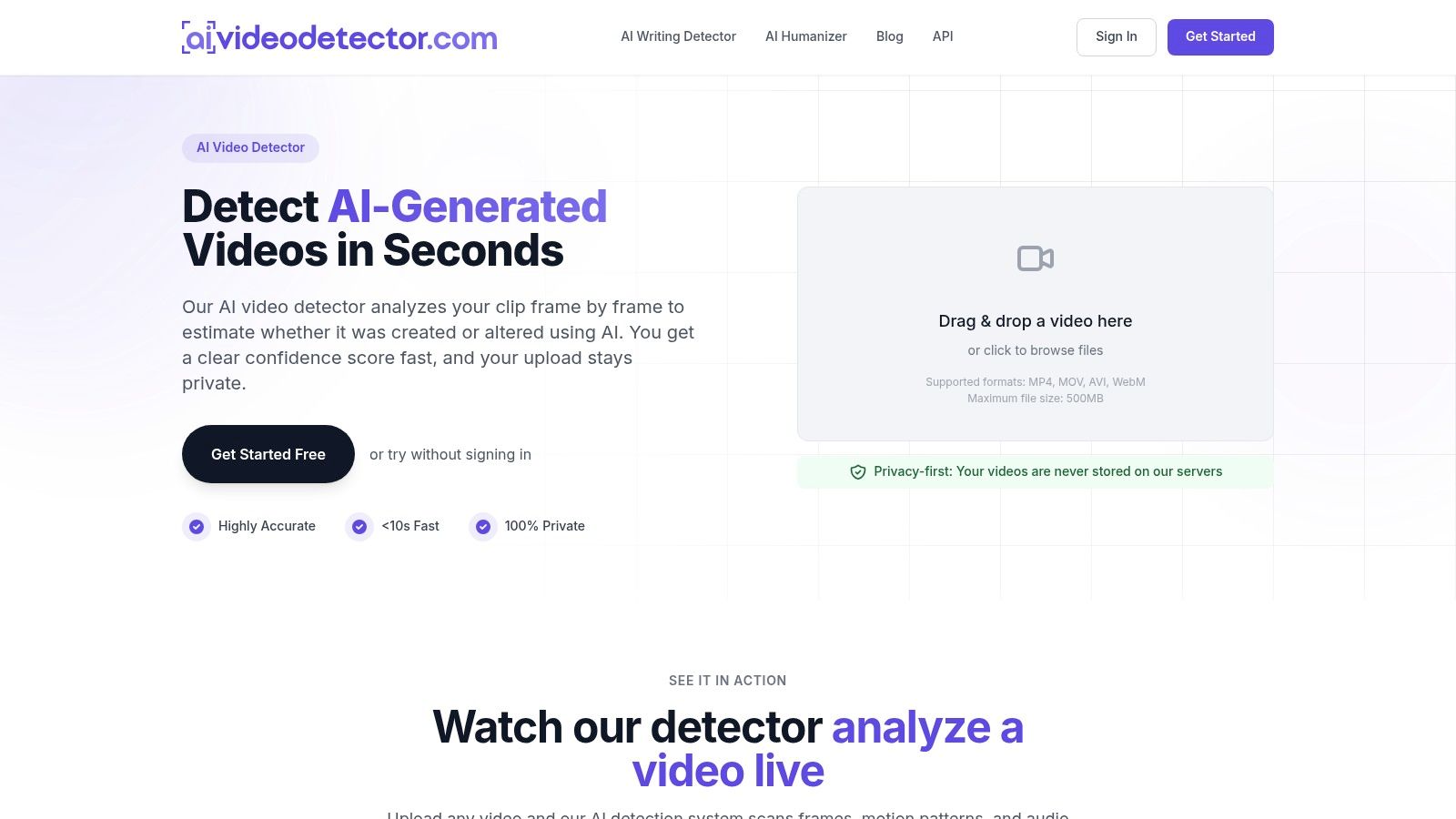 AI Video Detector