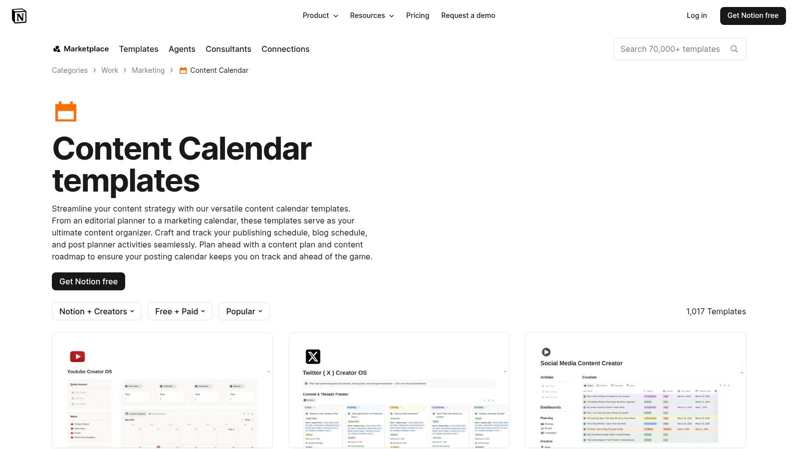 Buffer Social Media Calendar Templates