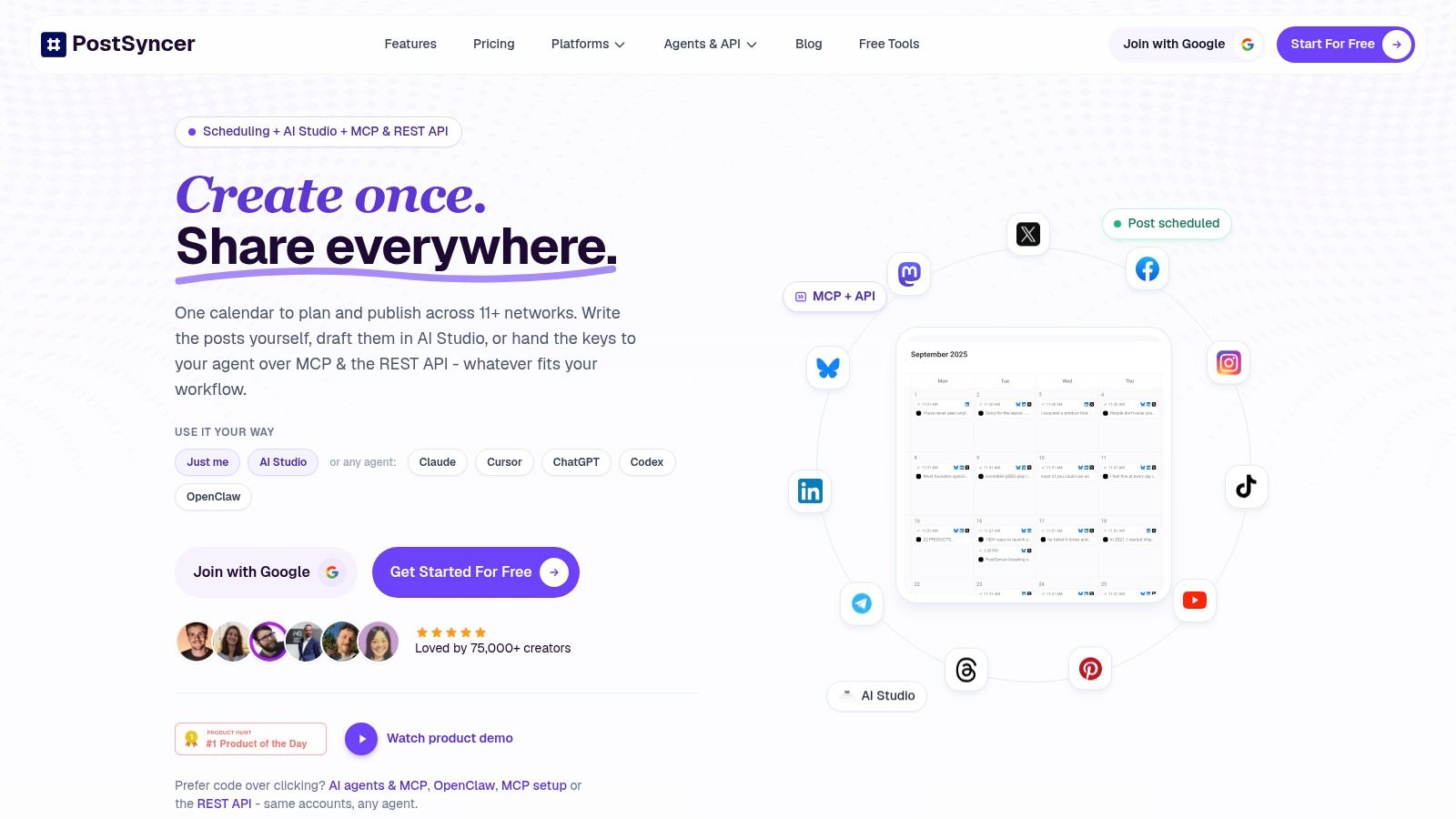 Screenshot from https://postsyncer.com