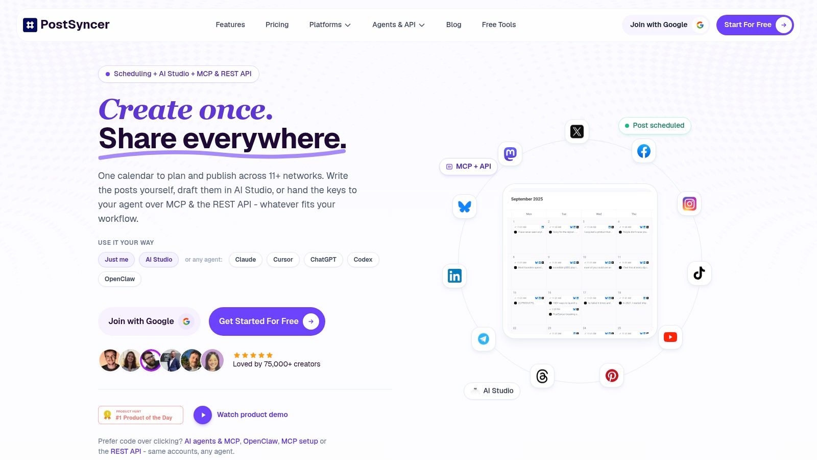 Screenshot from https://postsyncer.com