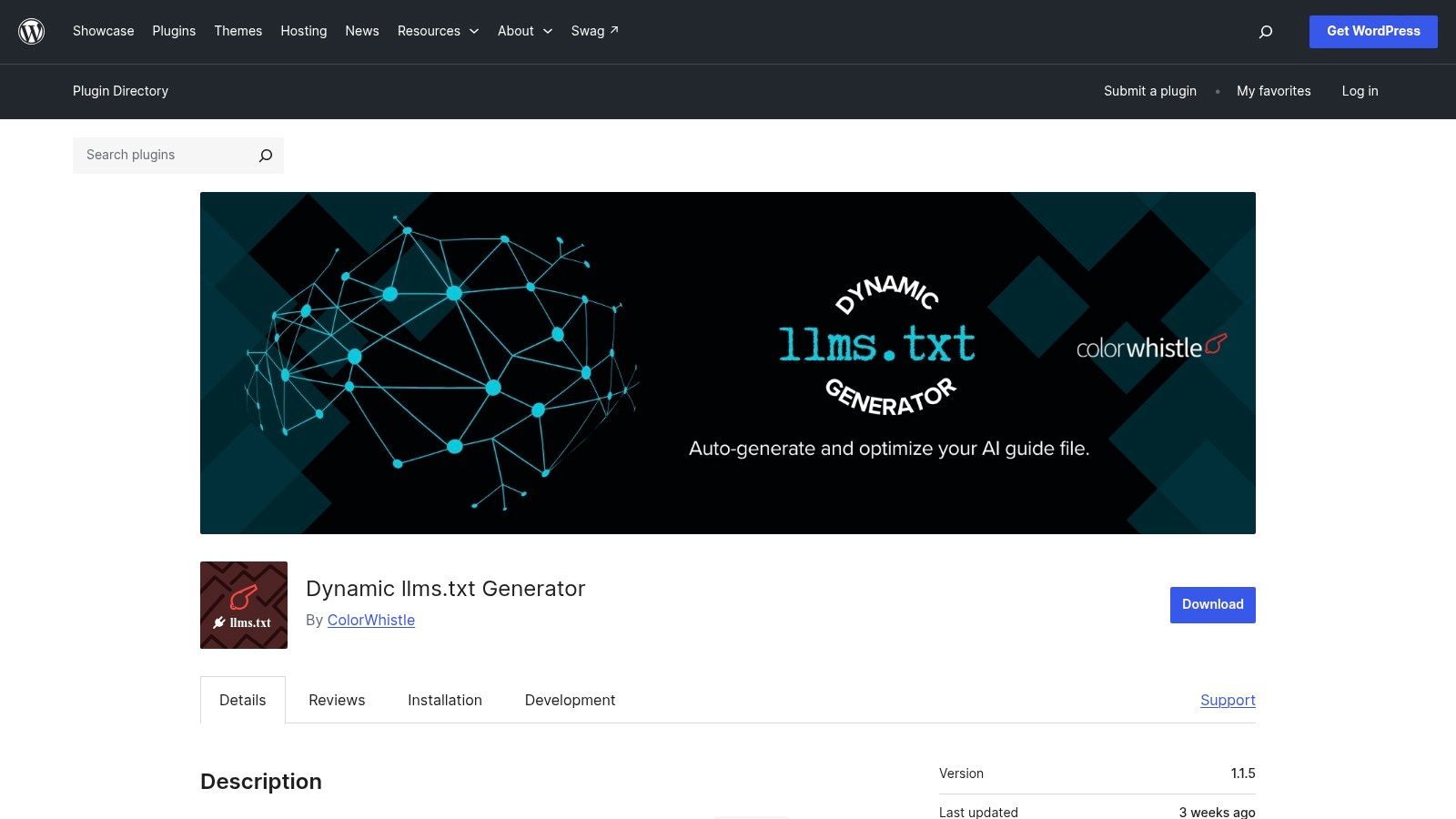 Dynamic llms.txt Generator (WordPress)
