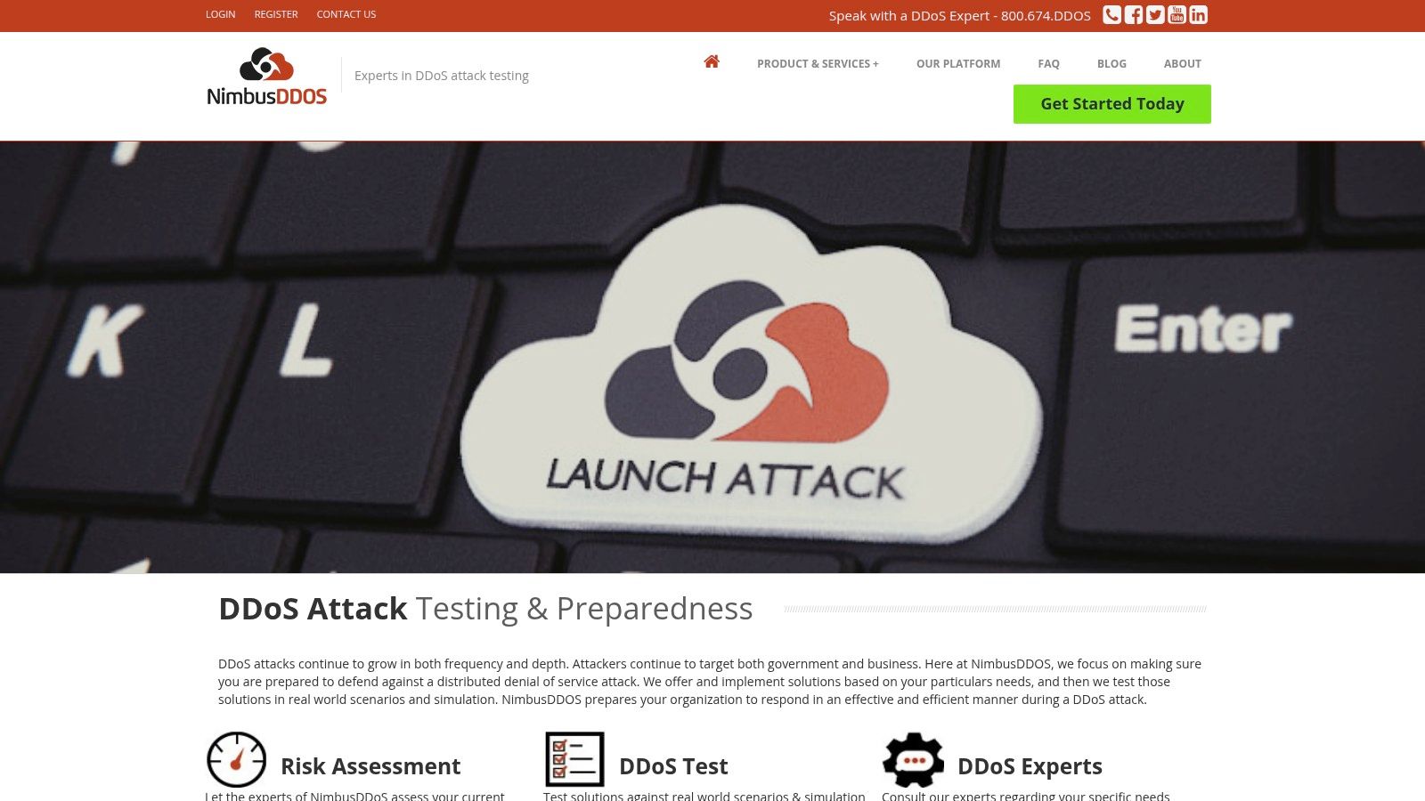 NimbusDDOS (Managed DDoS Simulation and Preparedness)