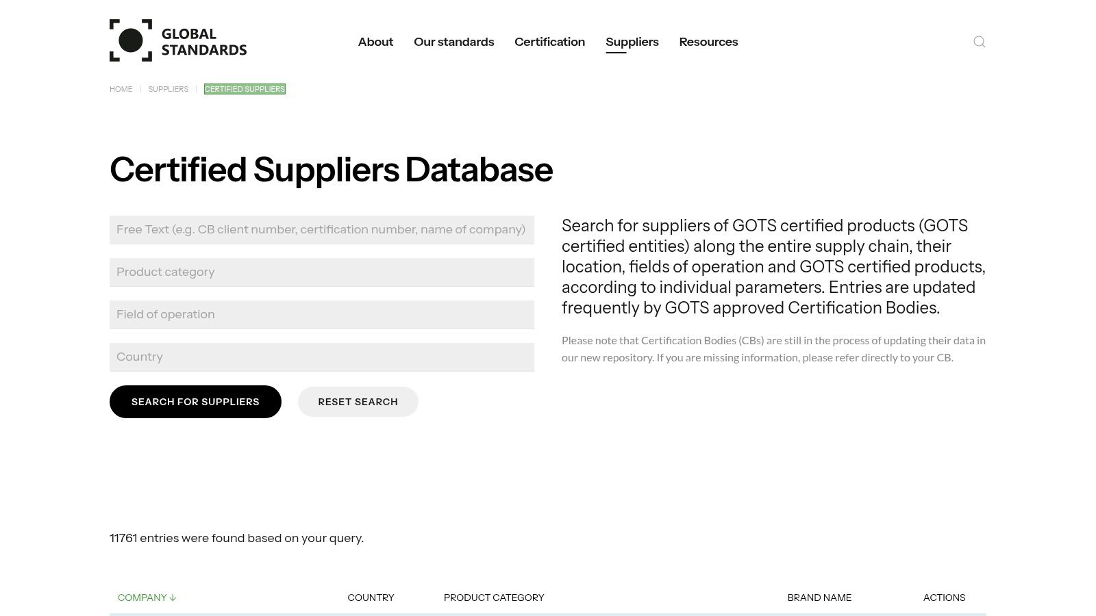 Screenshot from https://global-standard.org/find-suppliers-shops-and-inputs/certified-suppliers/database/search