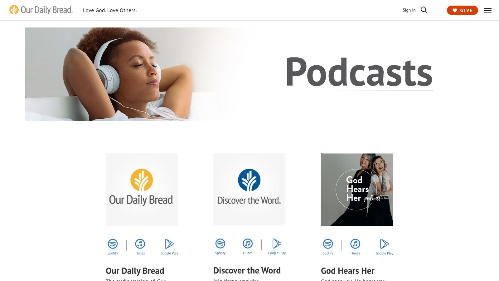 Our Daily Bread Podcast