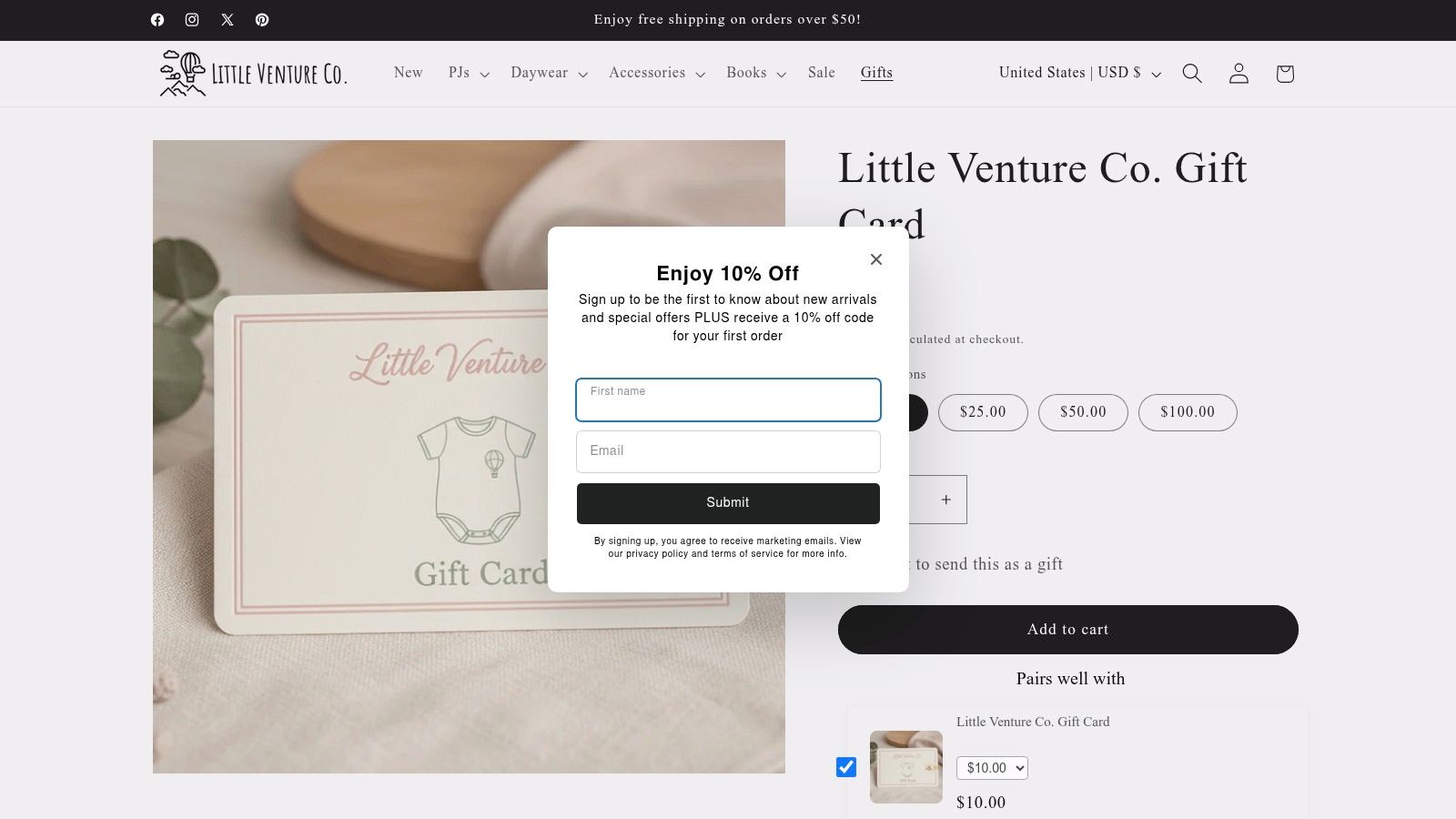 Little Venture Co. Gift Card