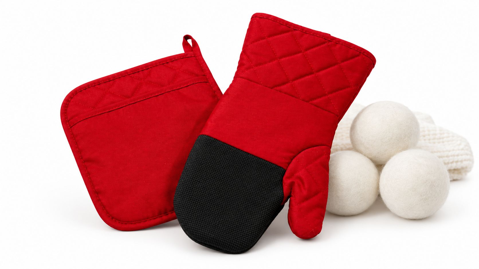 HOME AESTHETICS HA-4121 2pc Oven Mitt & Pot Holder Set