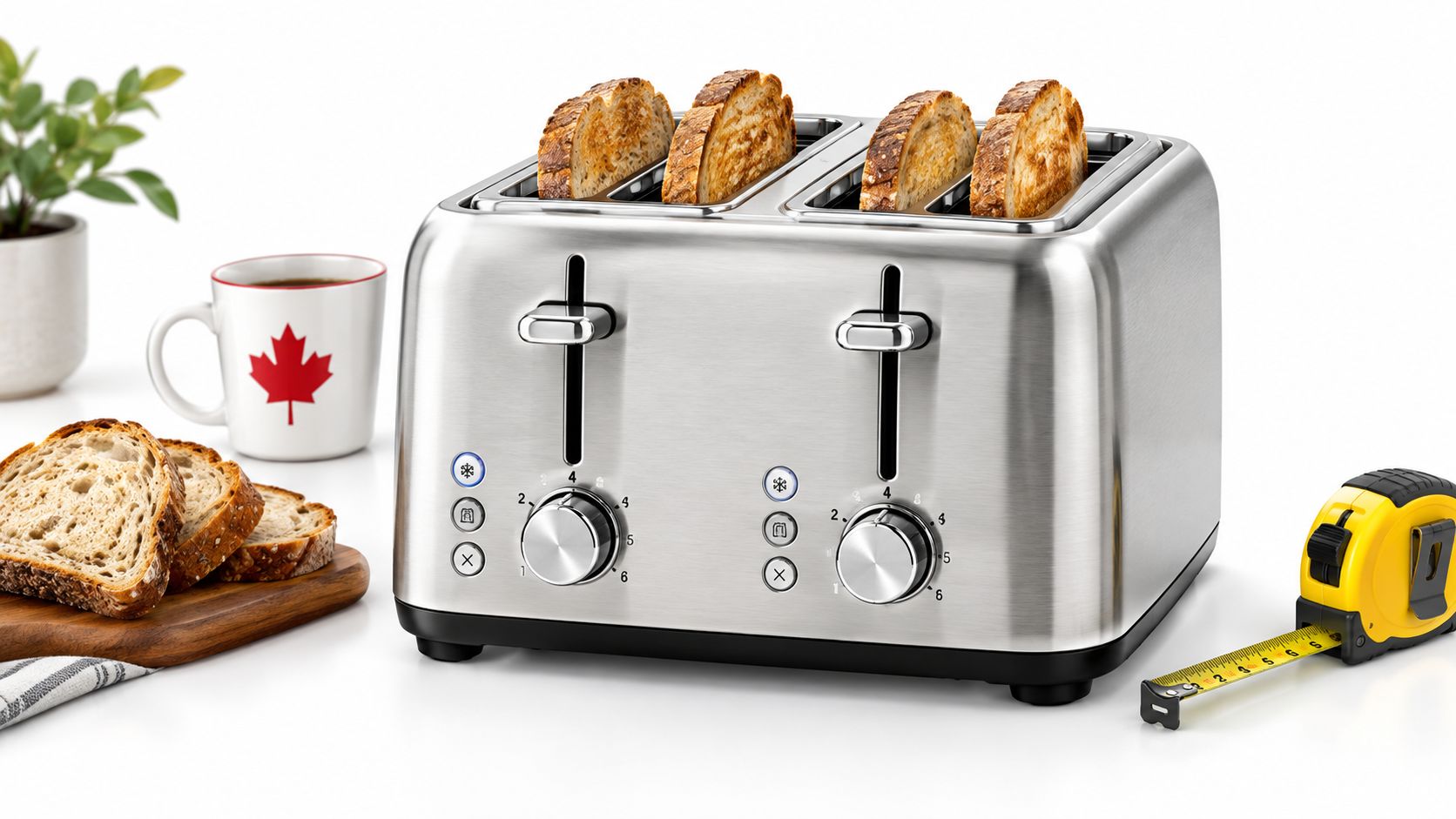 Stainless Steel 4 Slice Toaster Canadian Guide