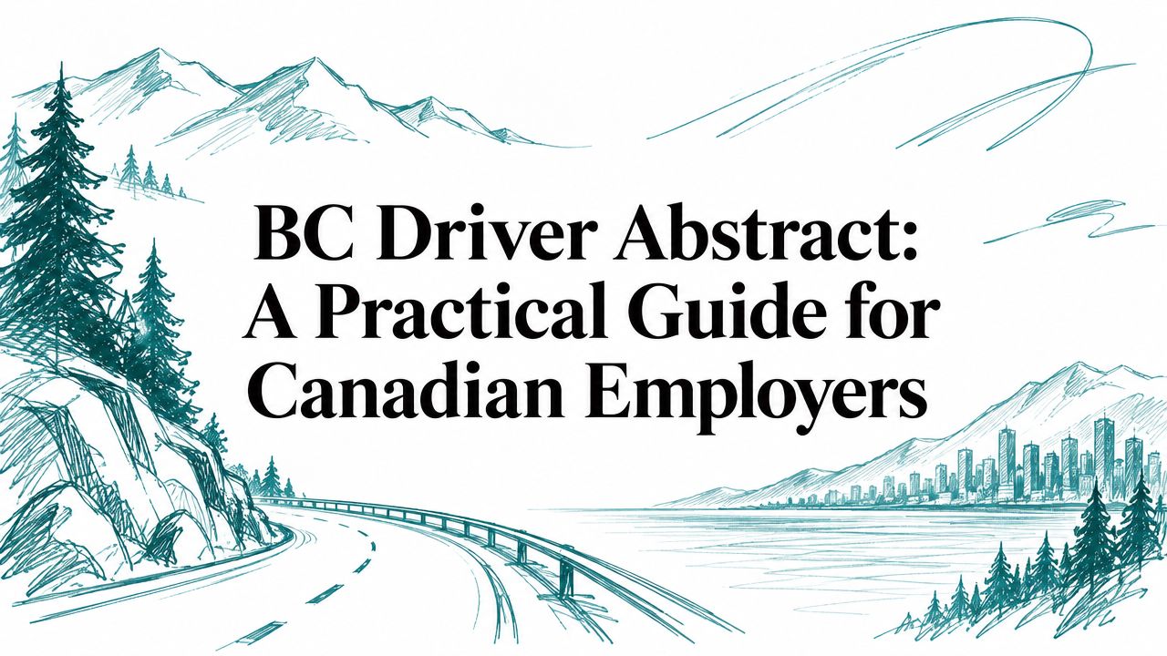 BC Driver Abstract: A Practical Guide for Canadian Employers