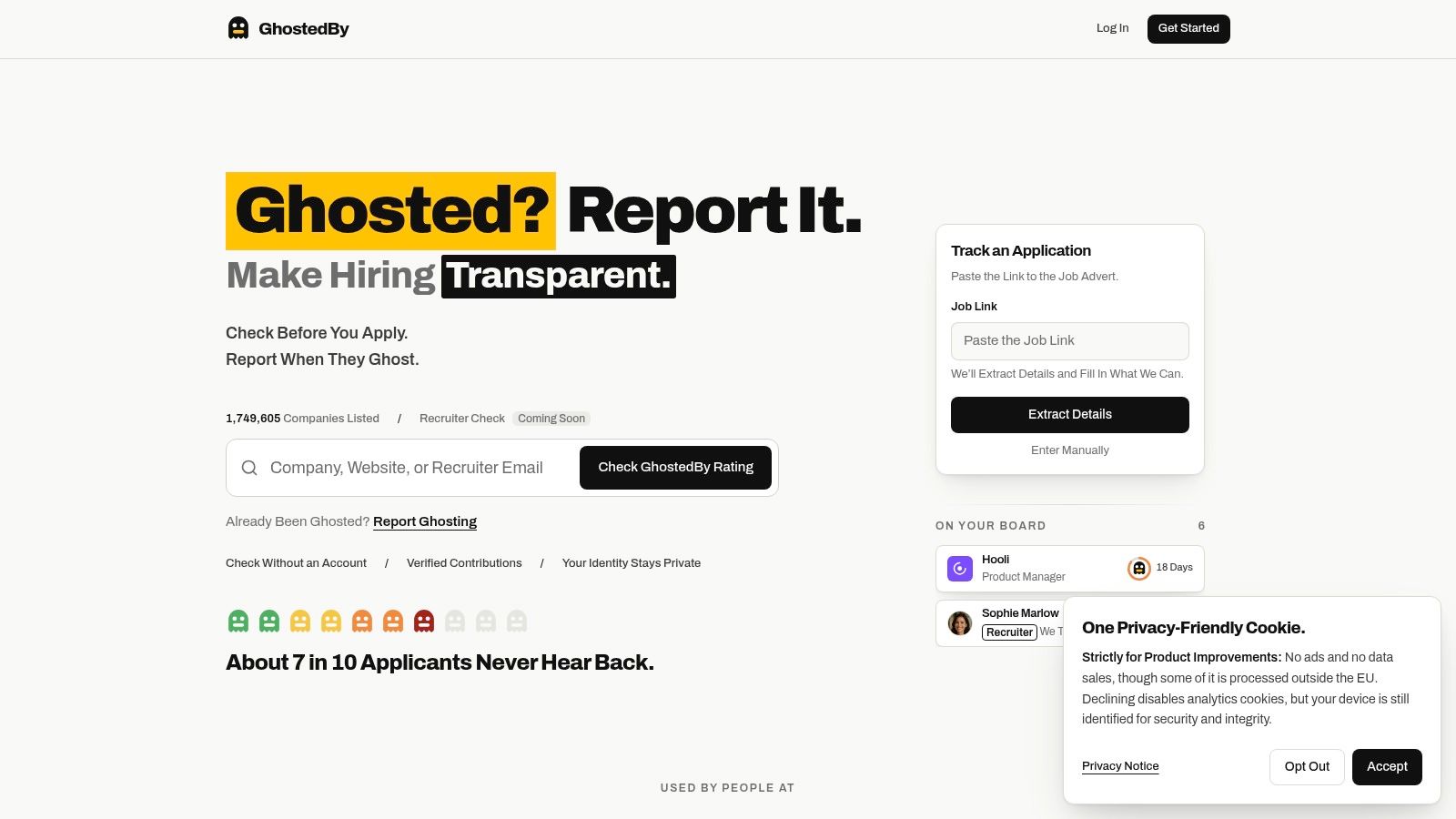Screenshot from https://ghostedby.xyz